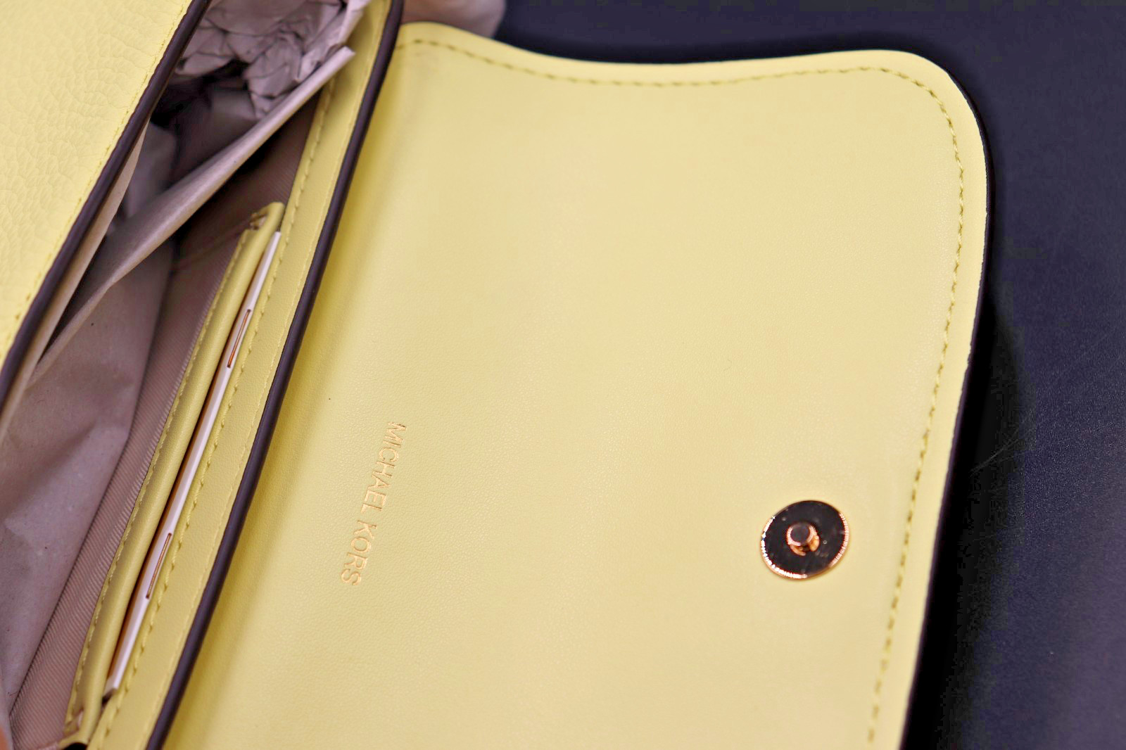 Michael Kors Nolita Small Flap Chain Crossbody Bag – Lemon Color – NWT
