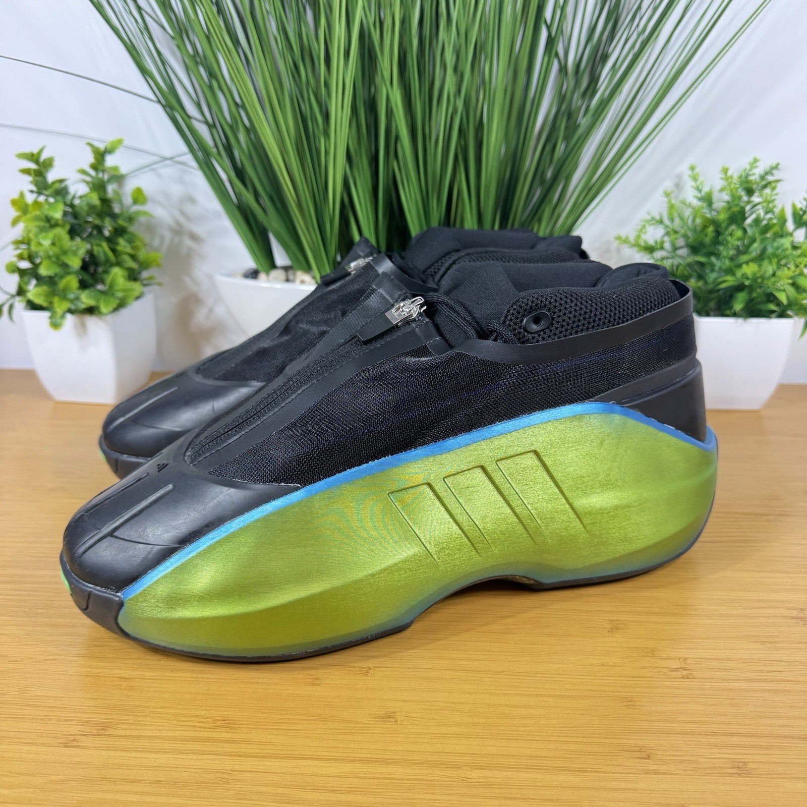 Adidas Crazy Infinity NBY Mens Basketball Shoes Green Black JI0852 Size 9