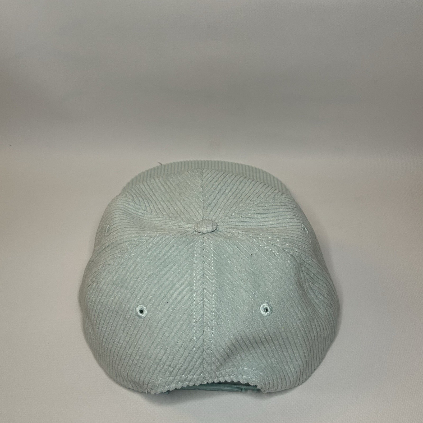 Vintage Light Blue Corduroy Hat with Sunset Patch