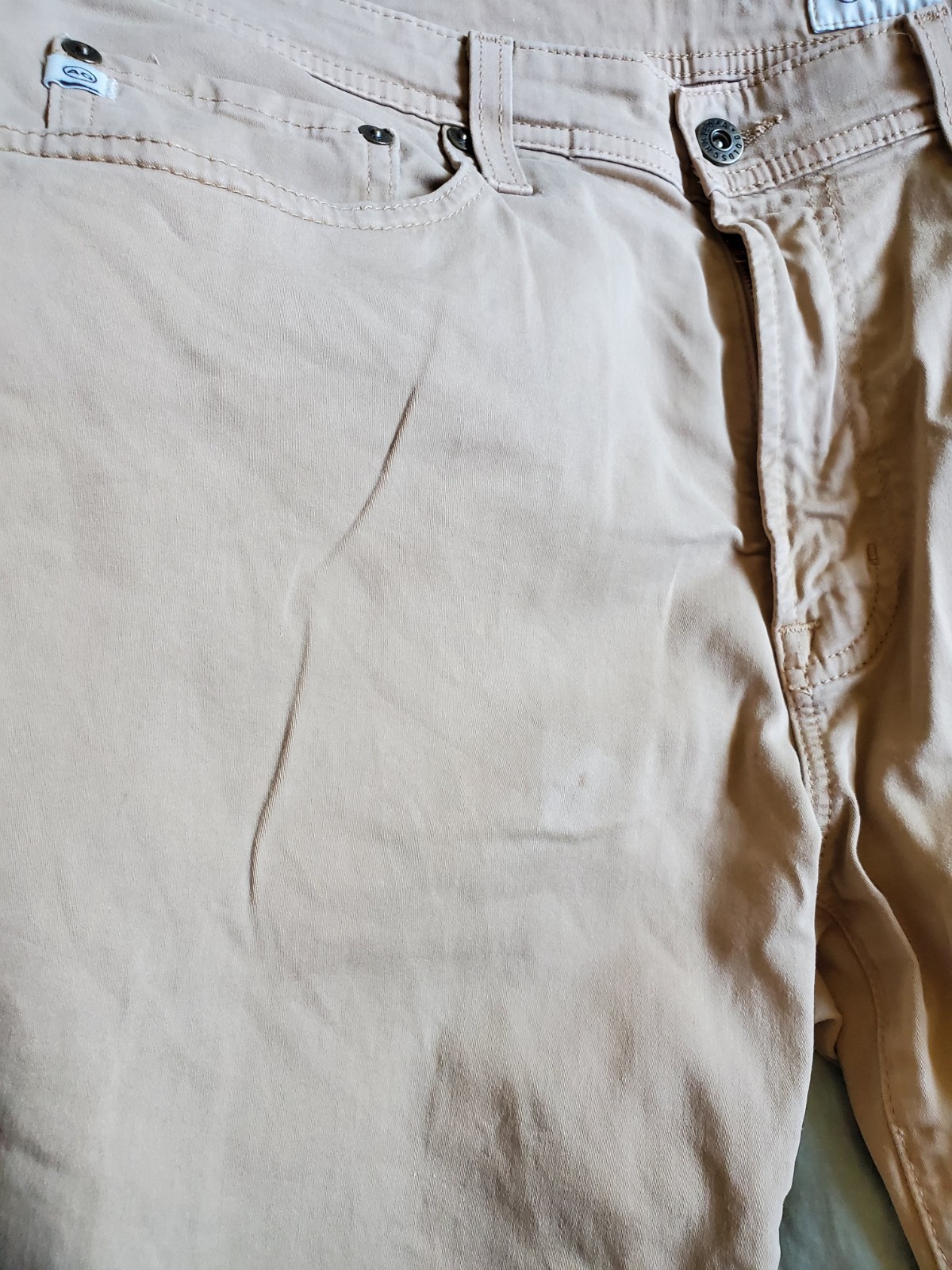 AG Los Angeles Men’s Pants Size 34×34 In Tan Color 97% Cotton 3% Elastane