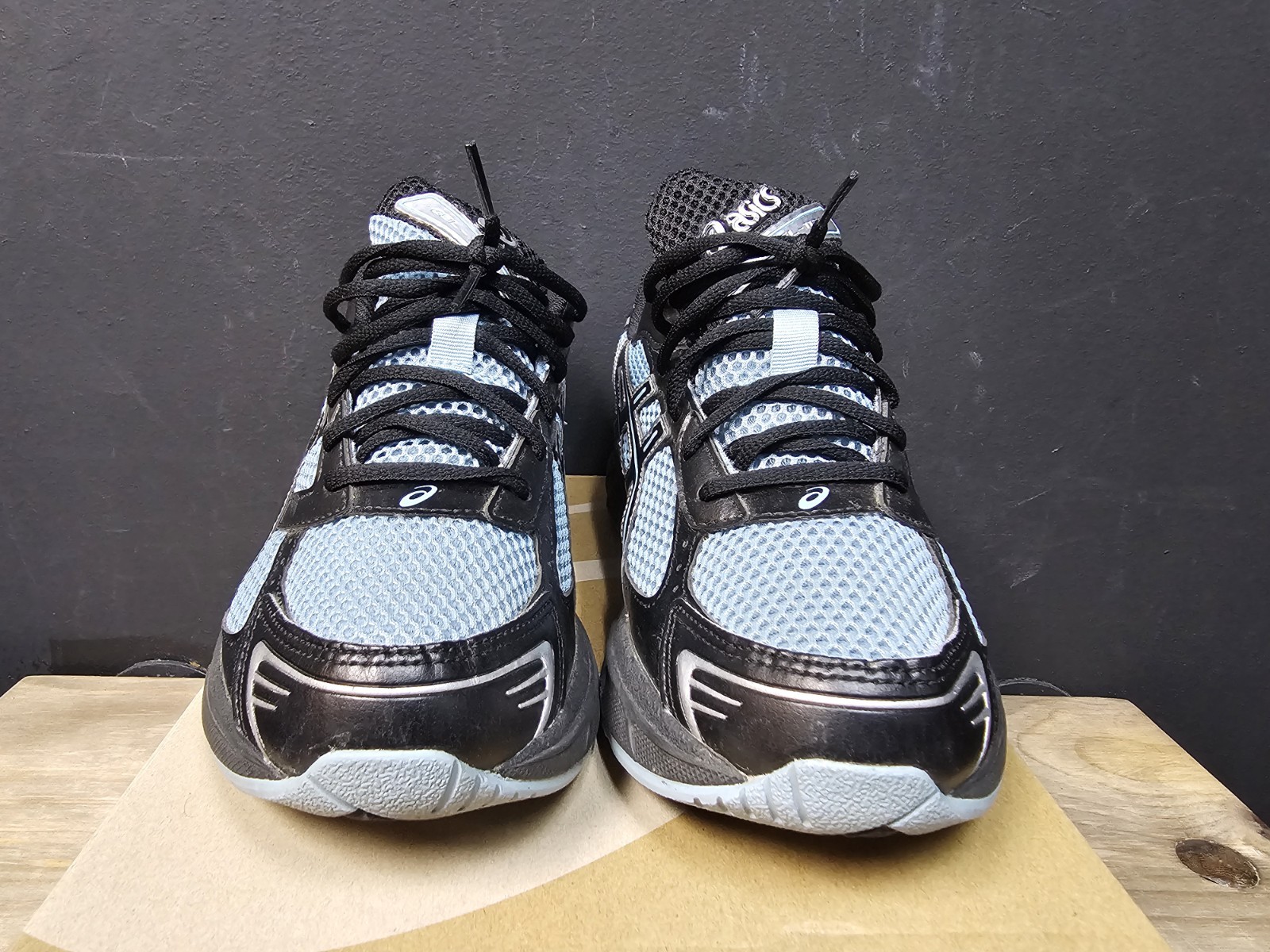 Size 8 – ASICS Gel 1130 Black Ice Blue Excellent Condition With Original Box 🔥
