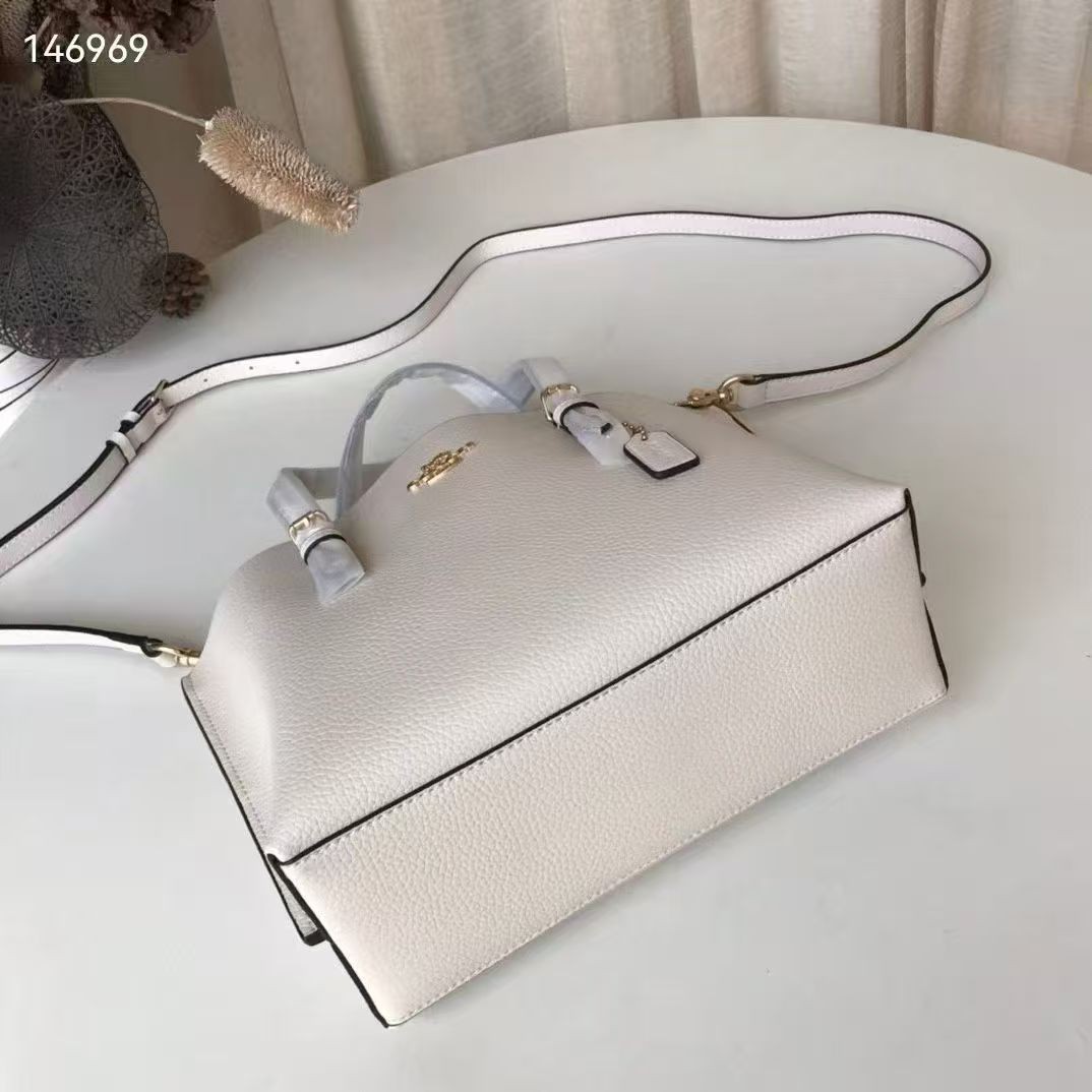 NWT Coach C4084 IMF2L MOLLIE TOTE 25 2Way Shoulder Bag White New Free Shipping