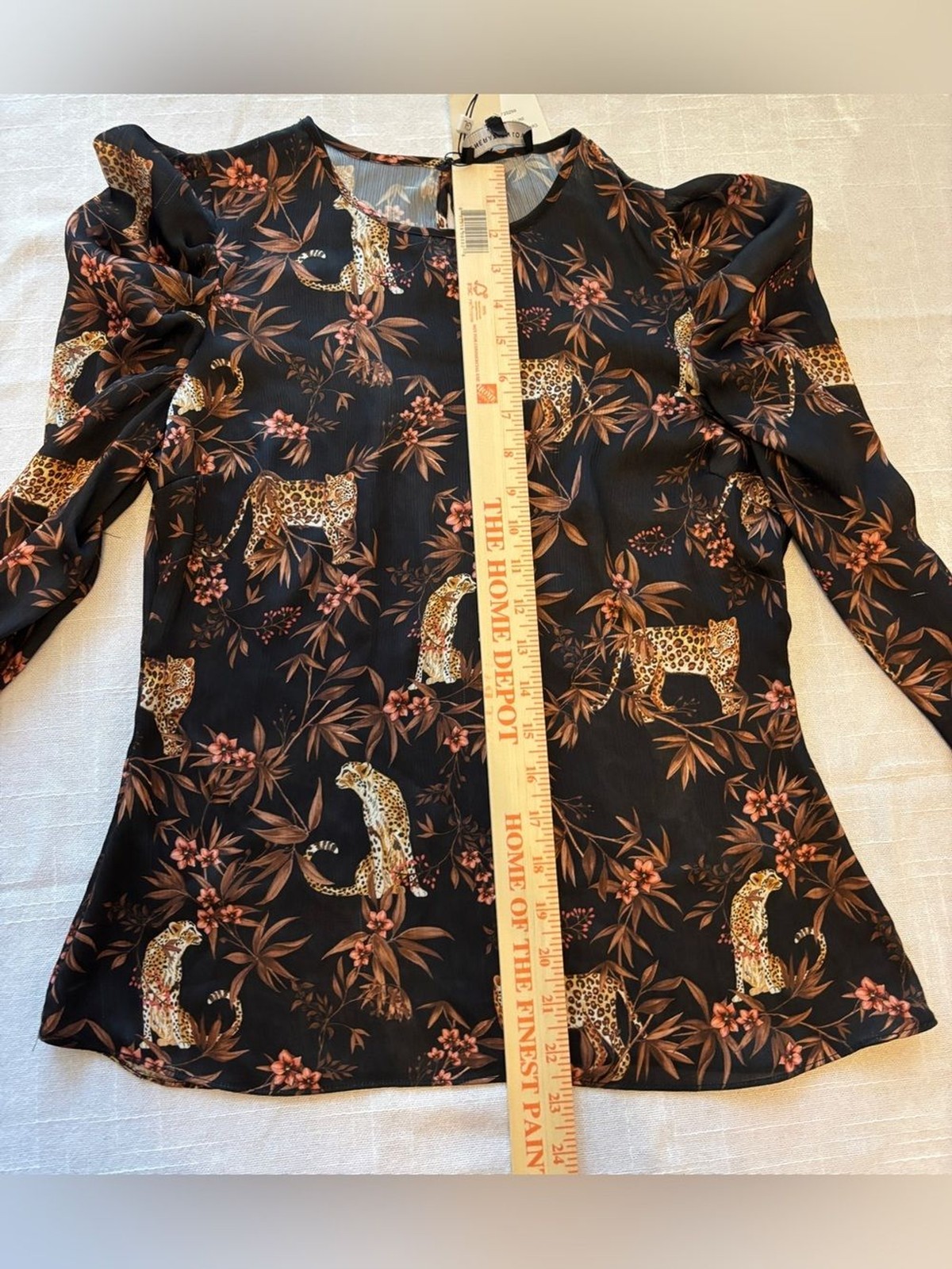 Generation Love Cheetah & Floral Pattern Blouse NWT Women’s XS