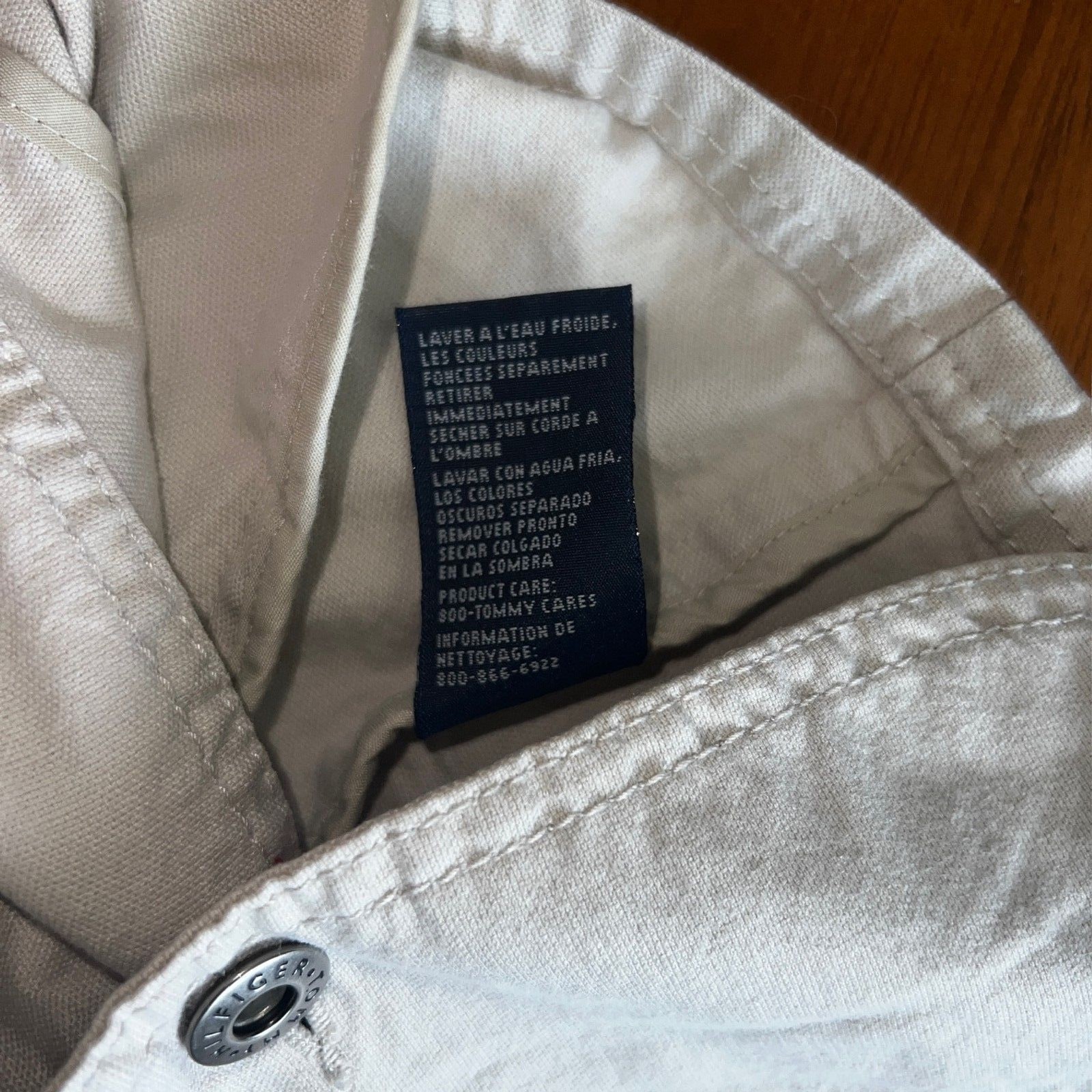 Tommy Hilfiger Stretch Tan Jacket/Blazer Womens Size L 98% Cotton 2% Spandex