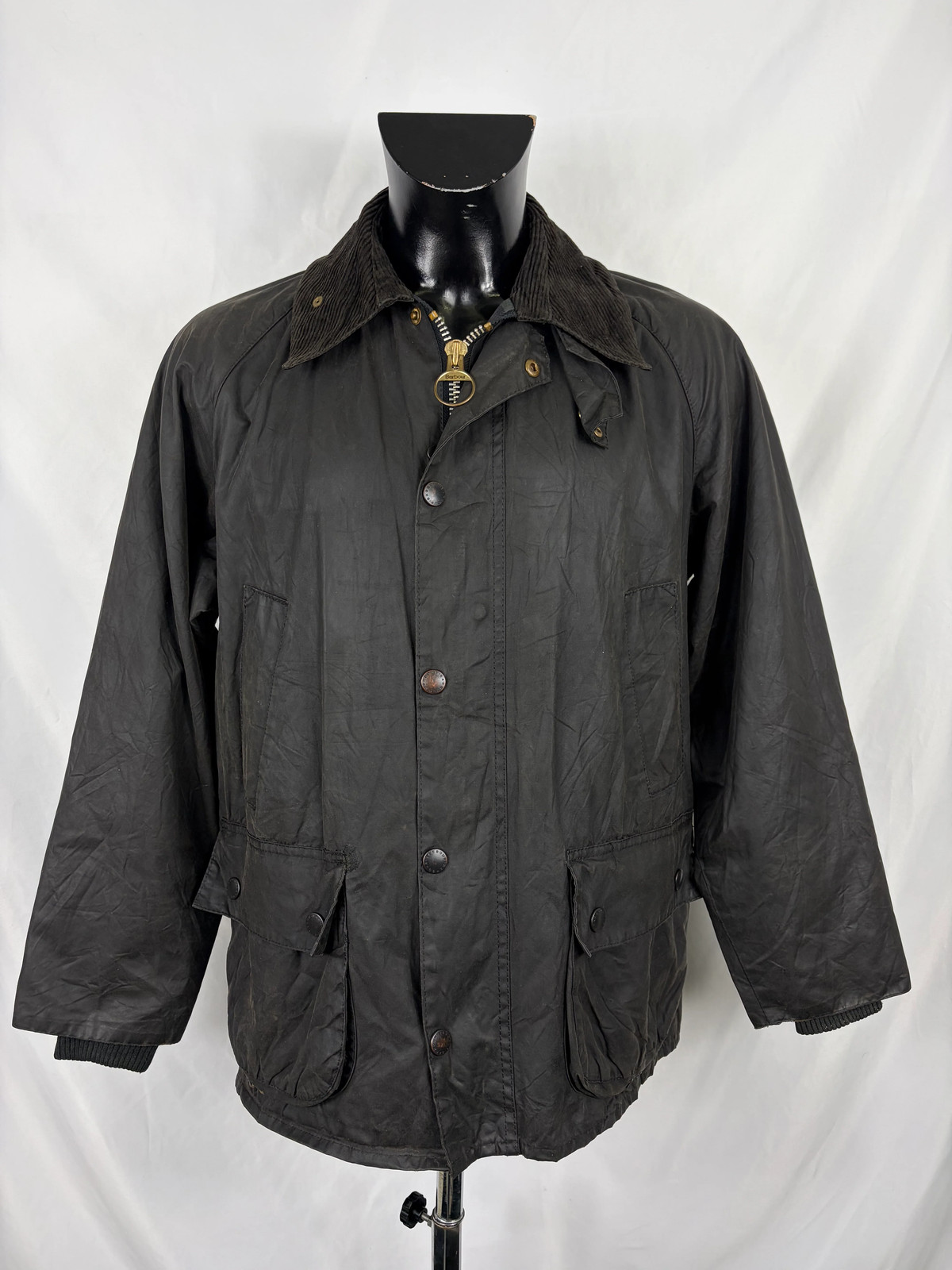Barbour Vintage Bedale Jacket Black C40/102 CM – Black Bedale wax man jacket S…