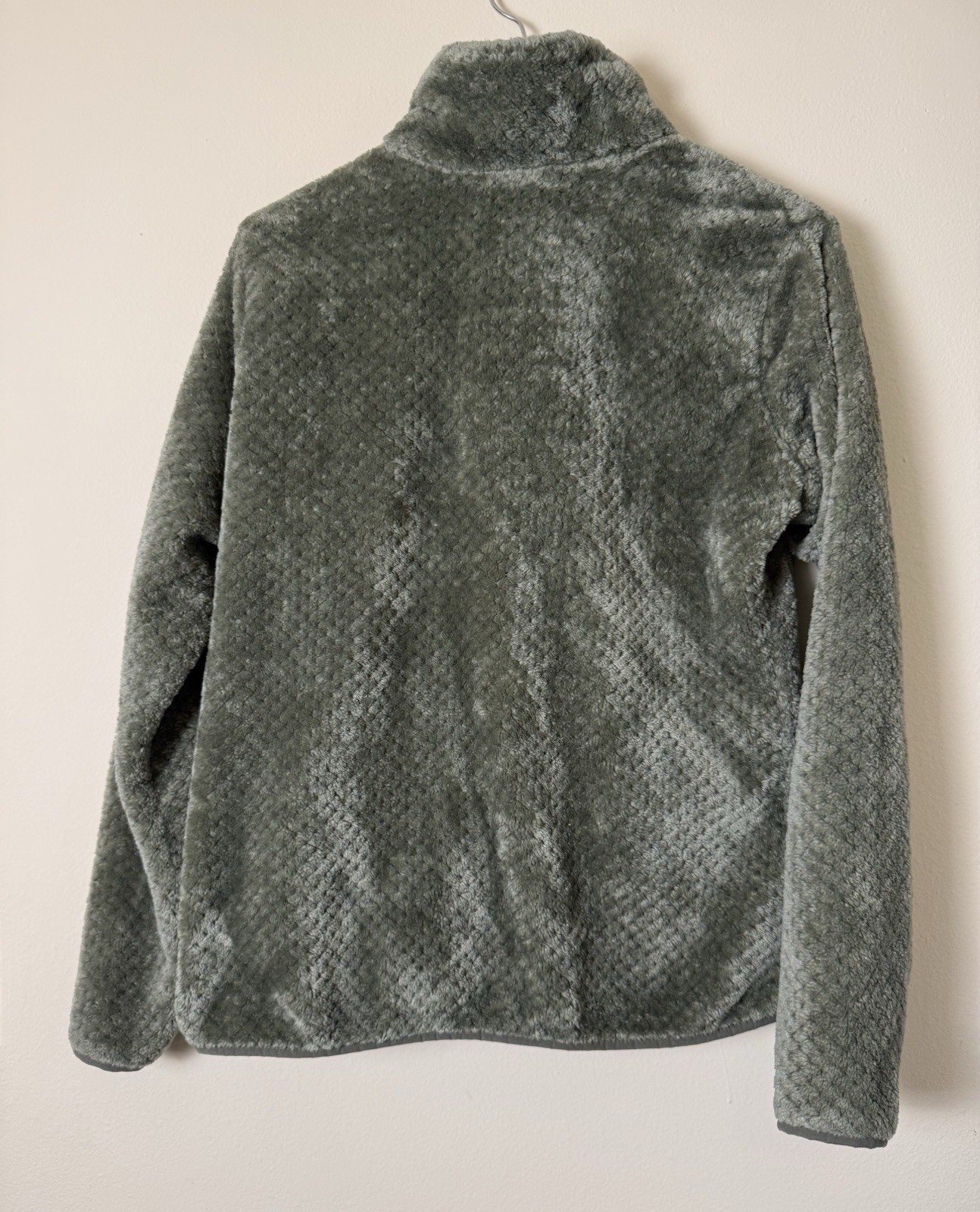 Columbia Fire Side II Sherpa Full Zip Pockets Fleece Jacket Green Women’s Large