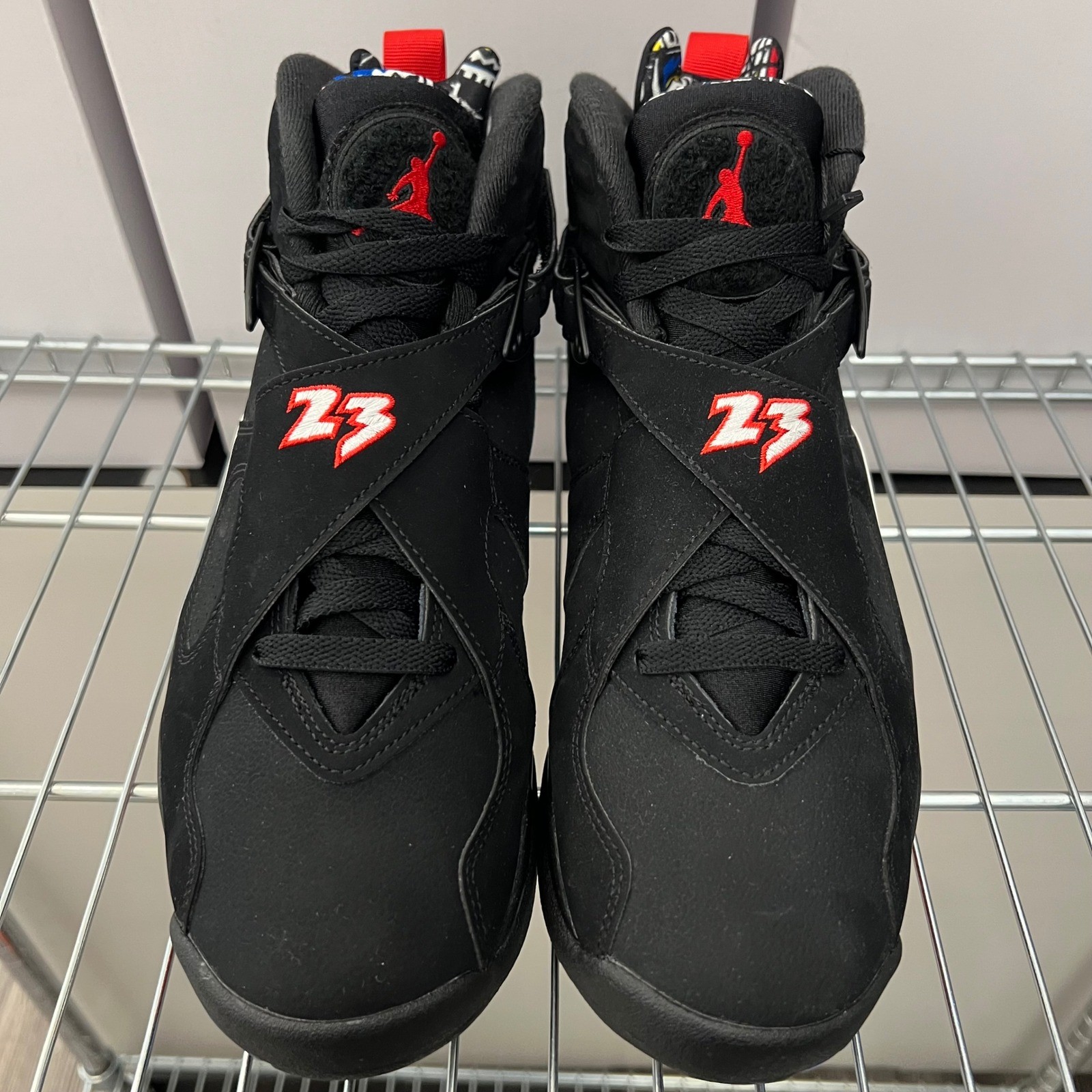 Nike Air Jordan 8 Retro Playoffs 2023 Black True Red White 305381-062 Mens Sz 8