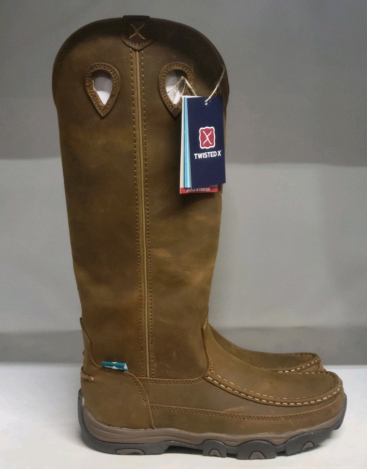 Twisted X 17″ Hiker Boot Soft Toe Distressed Saddle/Saddle Mens Size 8.5M