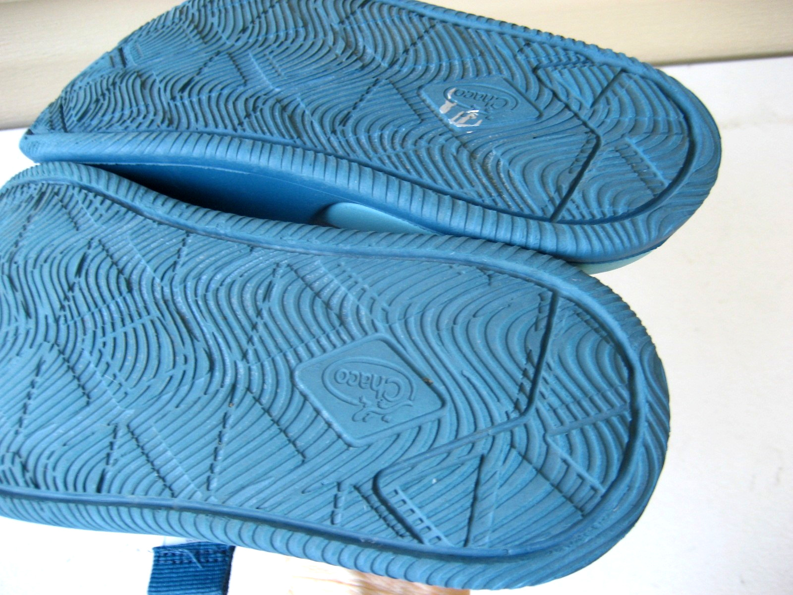 Chaco Chillos Womens Size 8 Blue Comfort Slides Sandals Water Sporty EXCELLENT