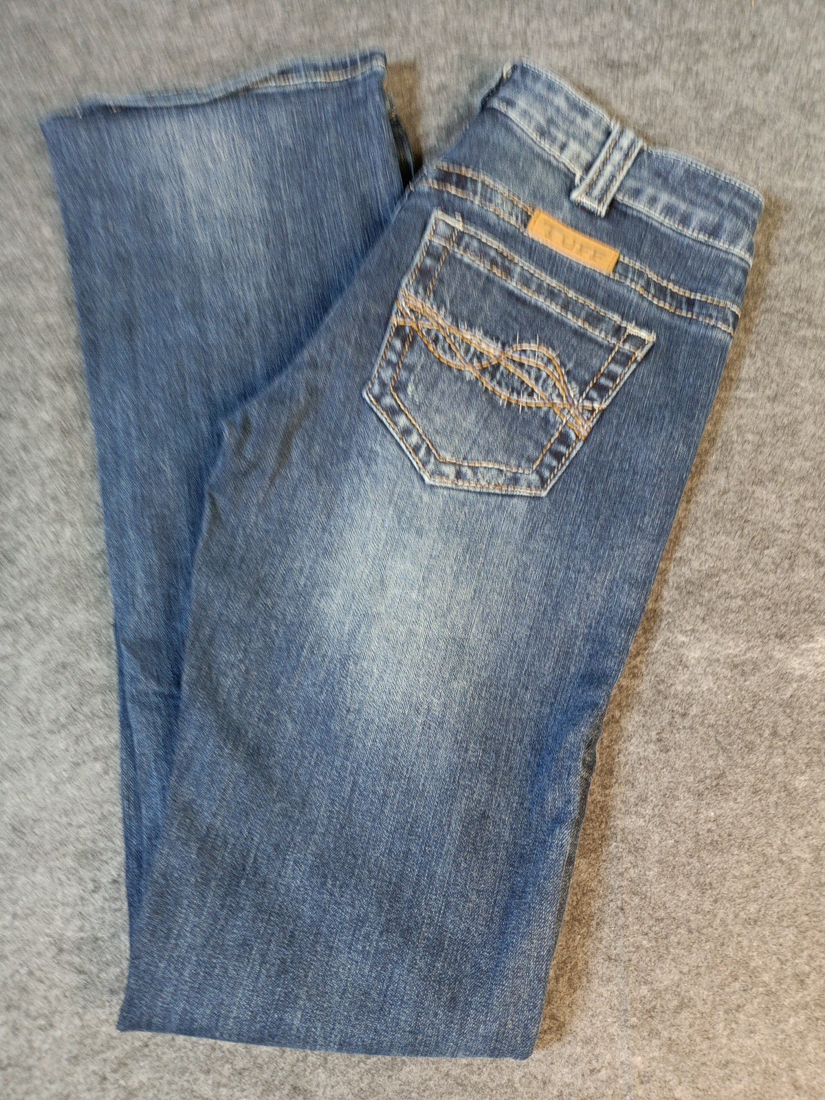 Cowgirl Tuff Co. Women’s Bootcut Blue Denim Jeans – Size 28×32
