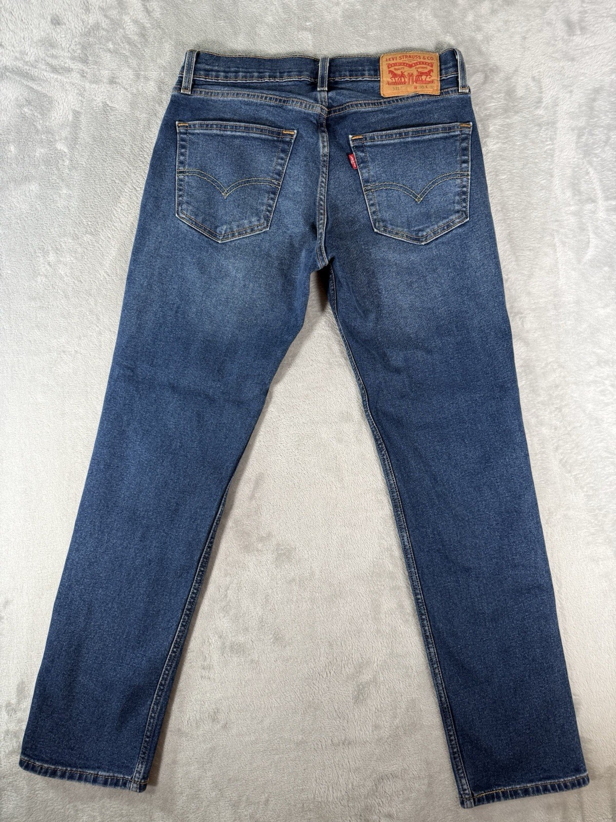 Levis 511 Jeans Mens 30×30 Blue Denim Slim All Seasons Tech