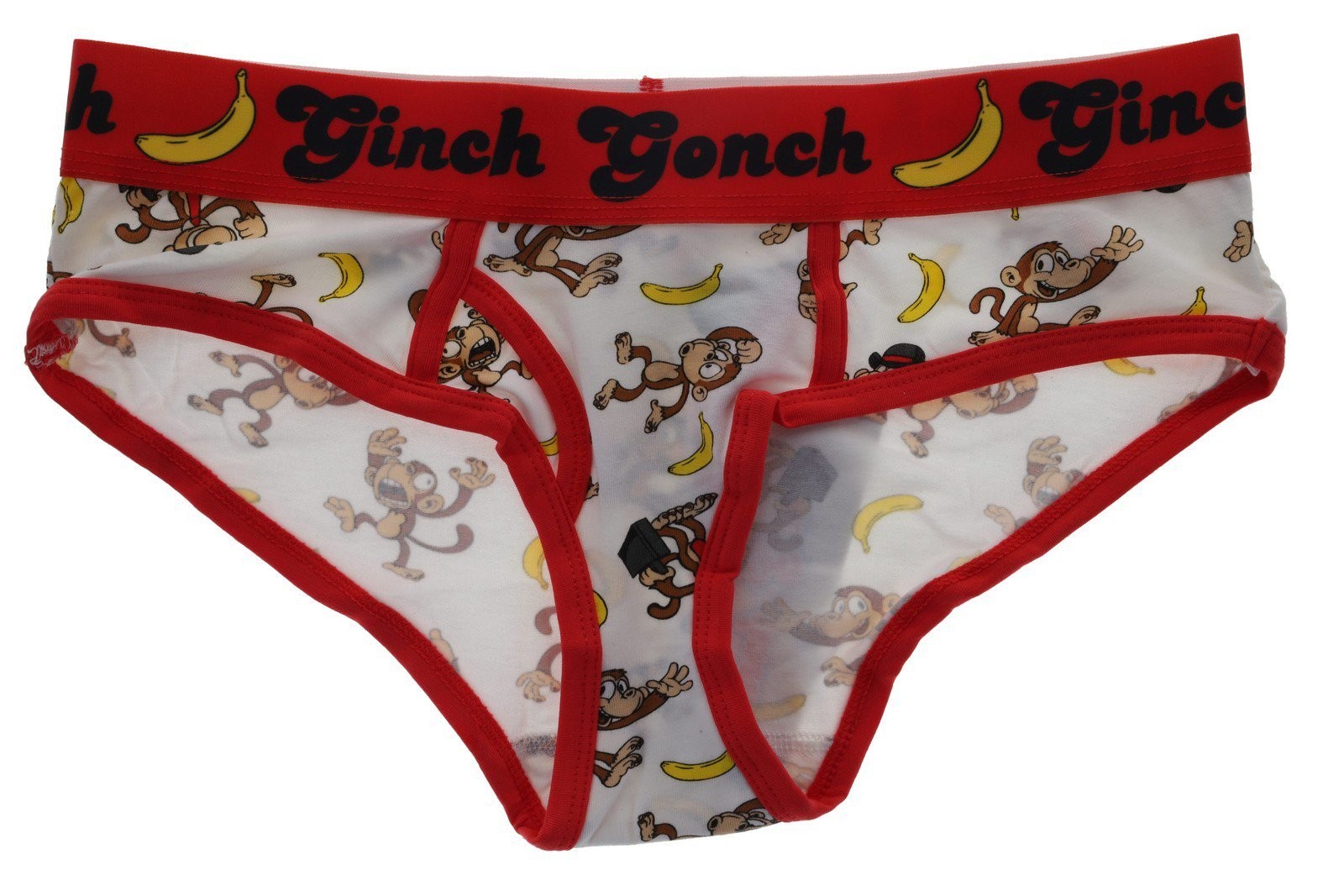 Ginch Gonch Women’s Gone Bananas Boyfriend Brief Panties Cotton Spandex NWT