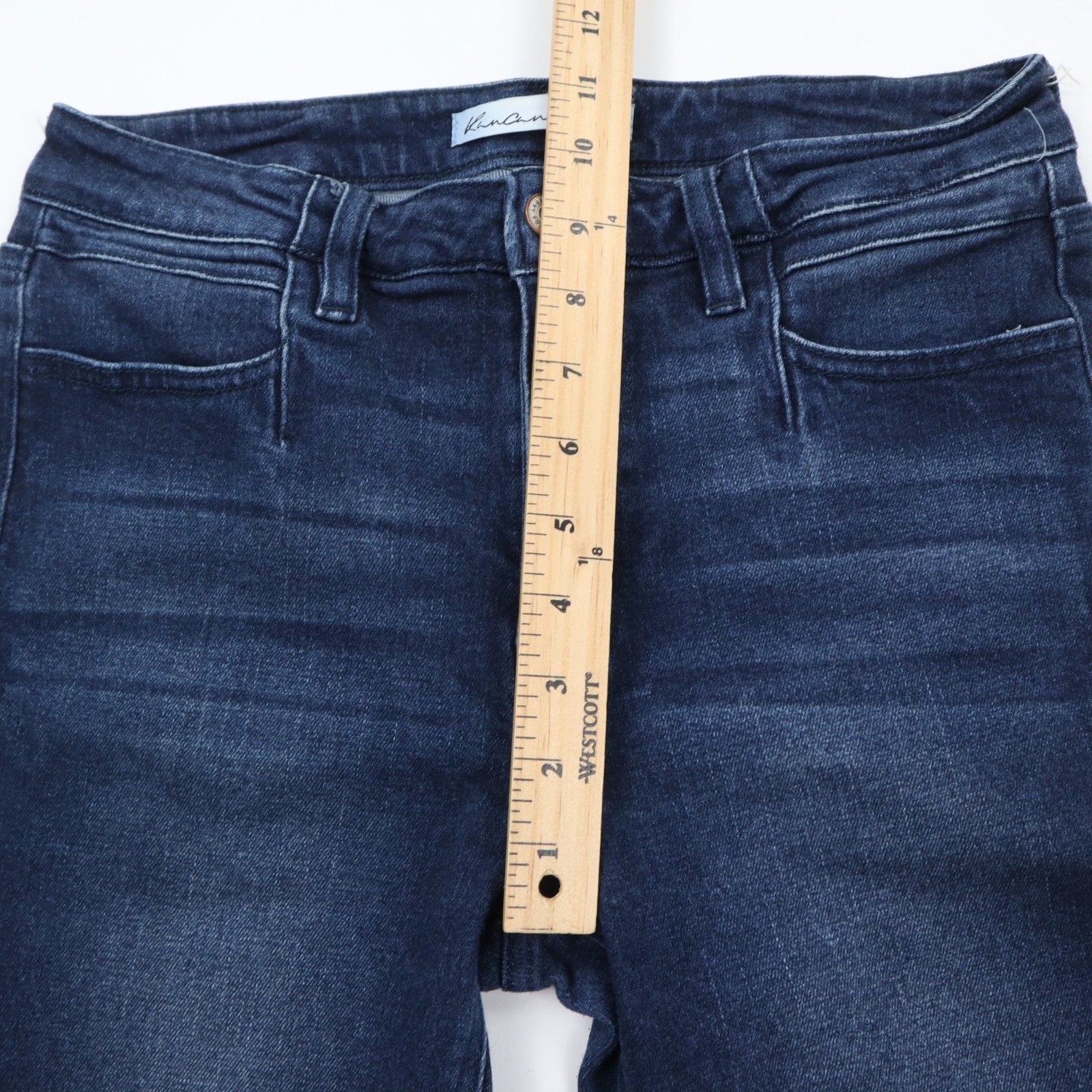 KanCan Women’s Estilo Mid Rise Ankle Skinny Jeans Size 28 Dark Wash Stretch