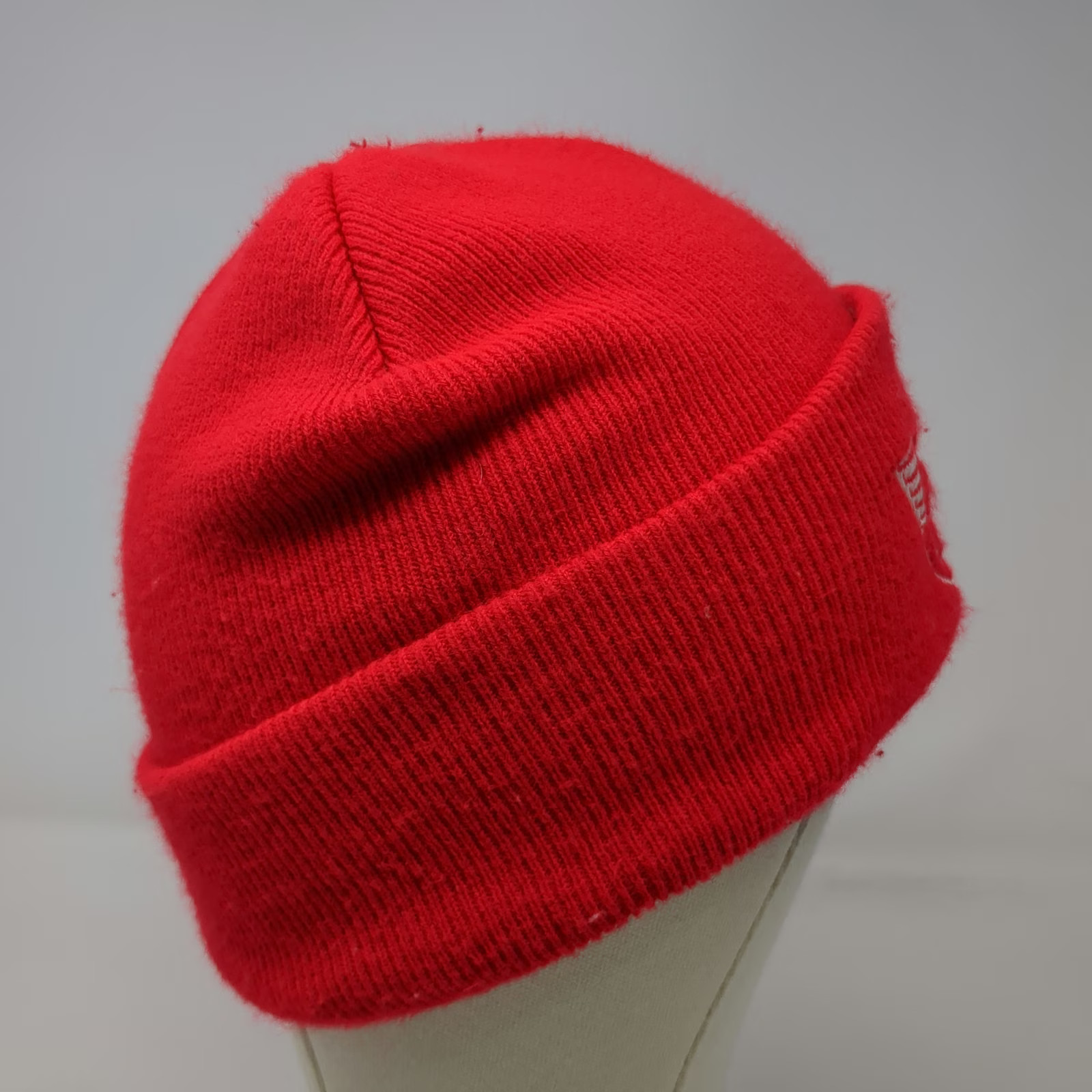 Gelante Beanie Red One Size Javaespresso Beverage Company Coffee Logo Knit Hat