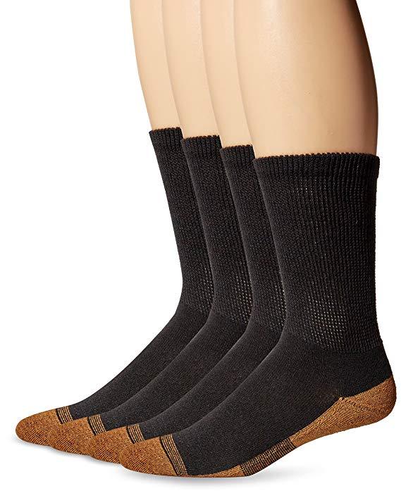 Dr. Scholl’s MEN’S Athlete’s Foot Copper-Ion Infused Crew Socks 2-Pack NEW!!