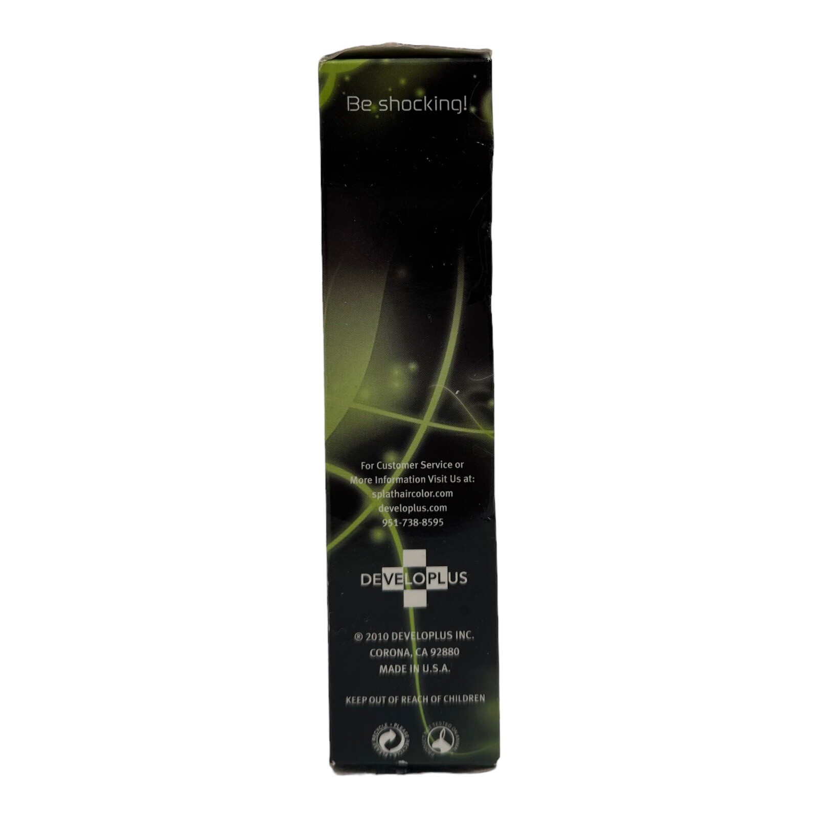 Splat Glow In The Dark Galactic Green Use On Hair & Body Temporary Wash Out