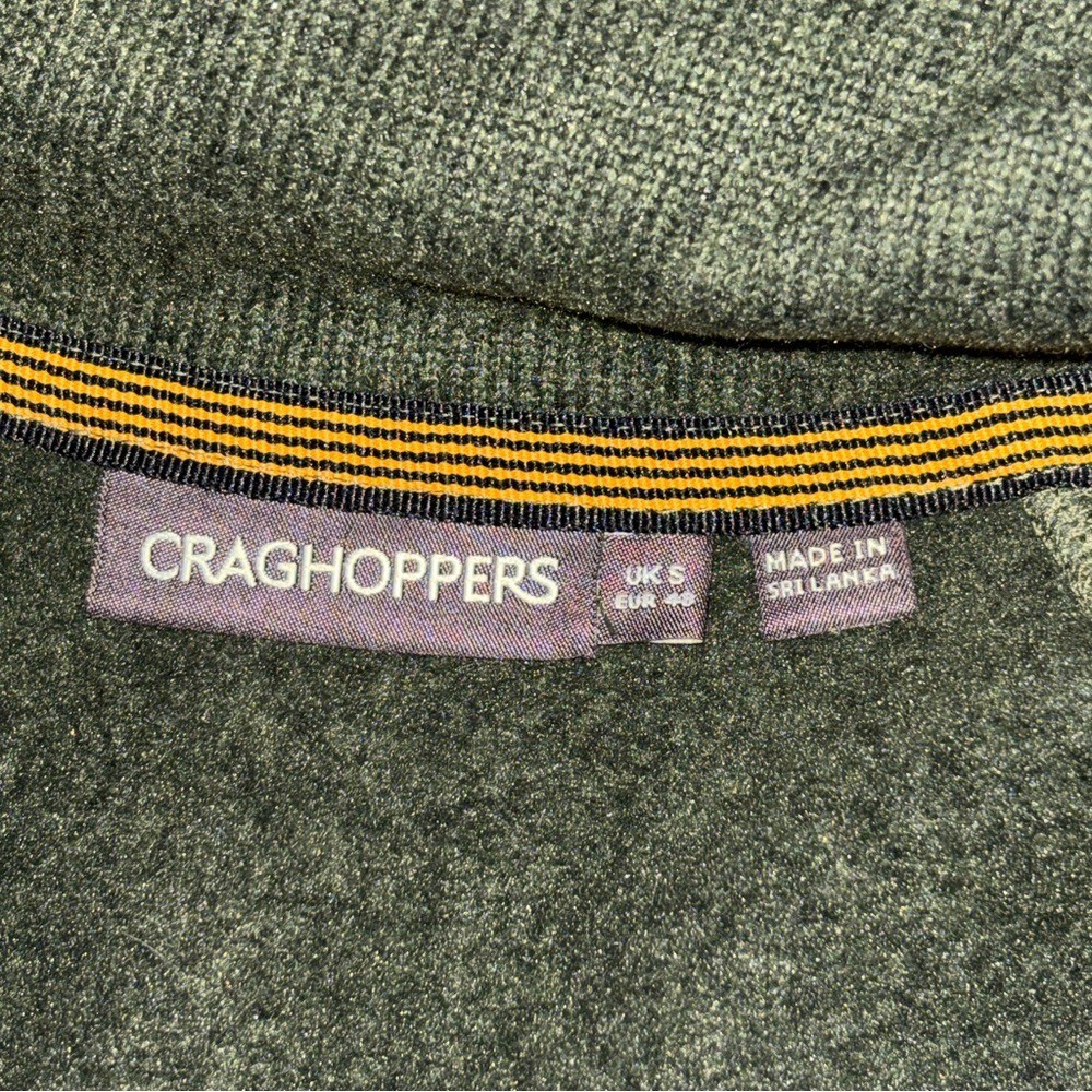 Craghoppers Mens Risor HZ Half Zip Fleece Dark Cedar Marl – UK Small NWT