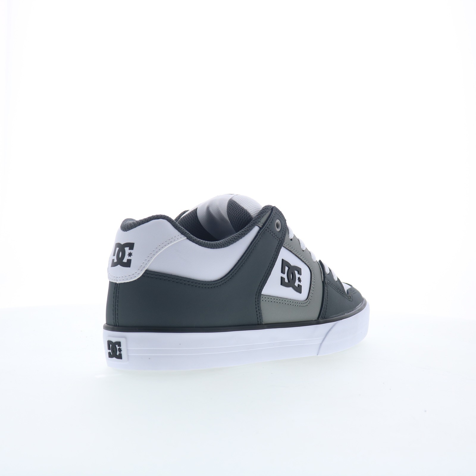 DC Pure DC01782027-GYLGWH Mens Gray Leather Skate Inspired Sneakers Shoes
