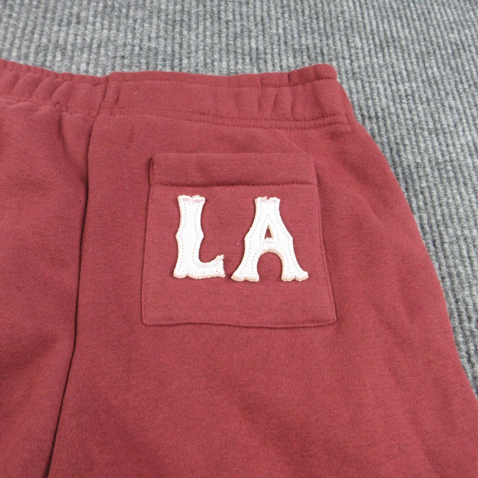 Pacsun Pants Womens S Red Flared Fleece Sweatpants Elastic Waist 28×31* NWT