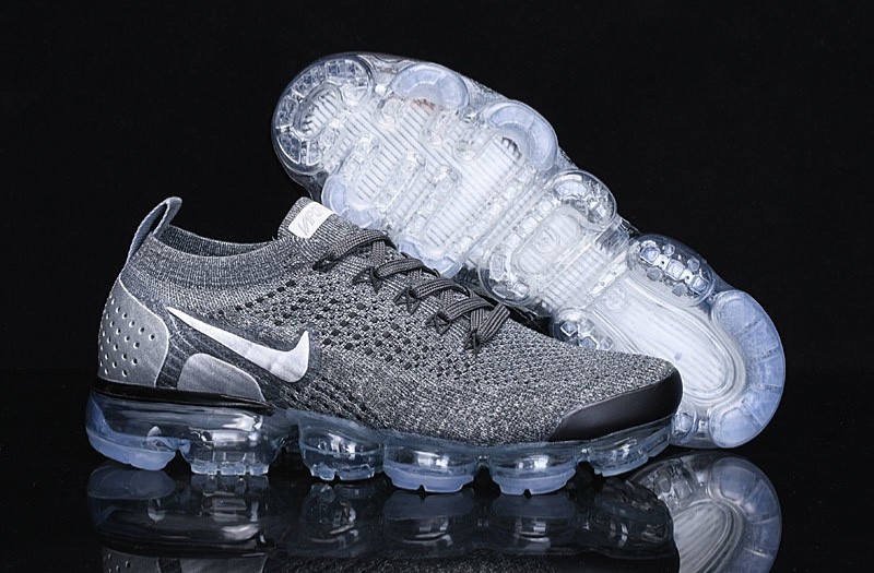 Nike Air VaporMax Flyknit 2 Men’s silver gray shoes US size 8-11