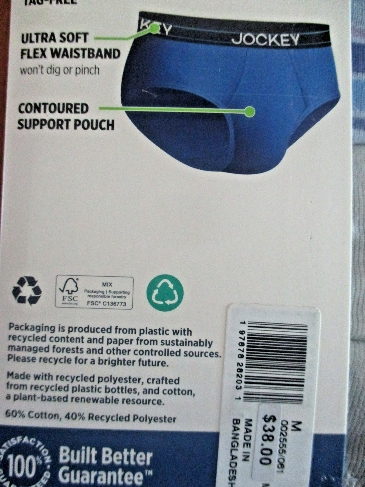 5 PAIR MENS JOCKEY EVERYDAY CASUAL BRIEFS size M 32 – 34 LIGHTWEIGHT UNDERWEAR