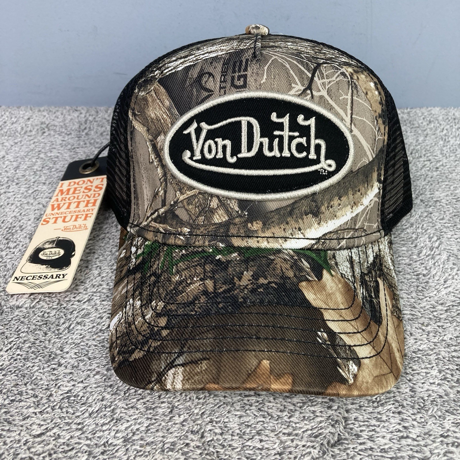Von Dutch Realtree Edge Trucker Hat Snapback Mesh One Size Adjustable