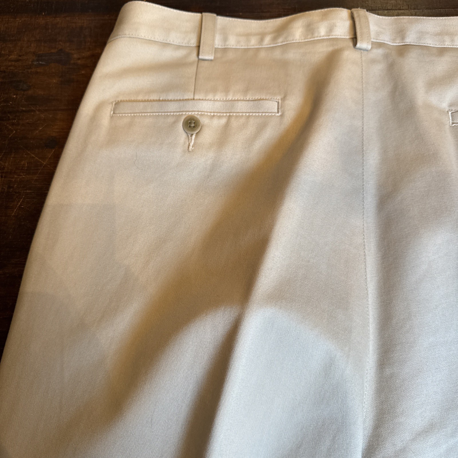 Savane Deep Dye Wrinkle Free Pant Mens 38×32 Khakis Pleated Straight NWT