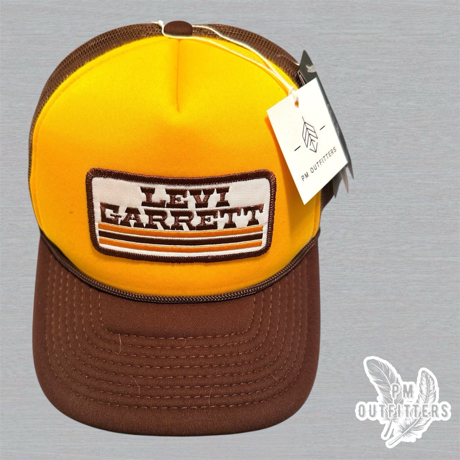 Vintage Levi Garrett Tobacco Patch on a Decky Foam Front Rope Trucker Hat