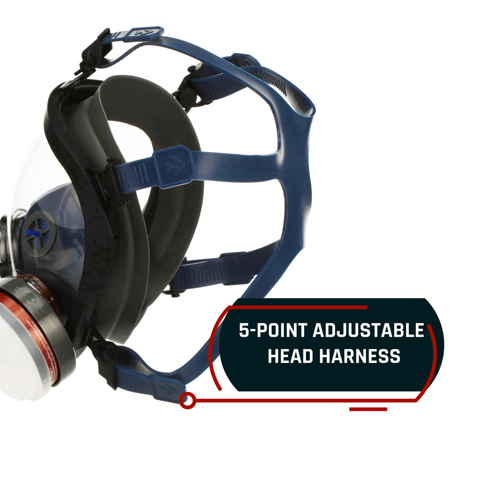 In Stock PD100 Full Face Gas Mask Respirator ASTM Dual Activated Charcoal Filter