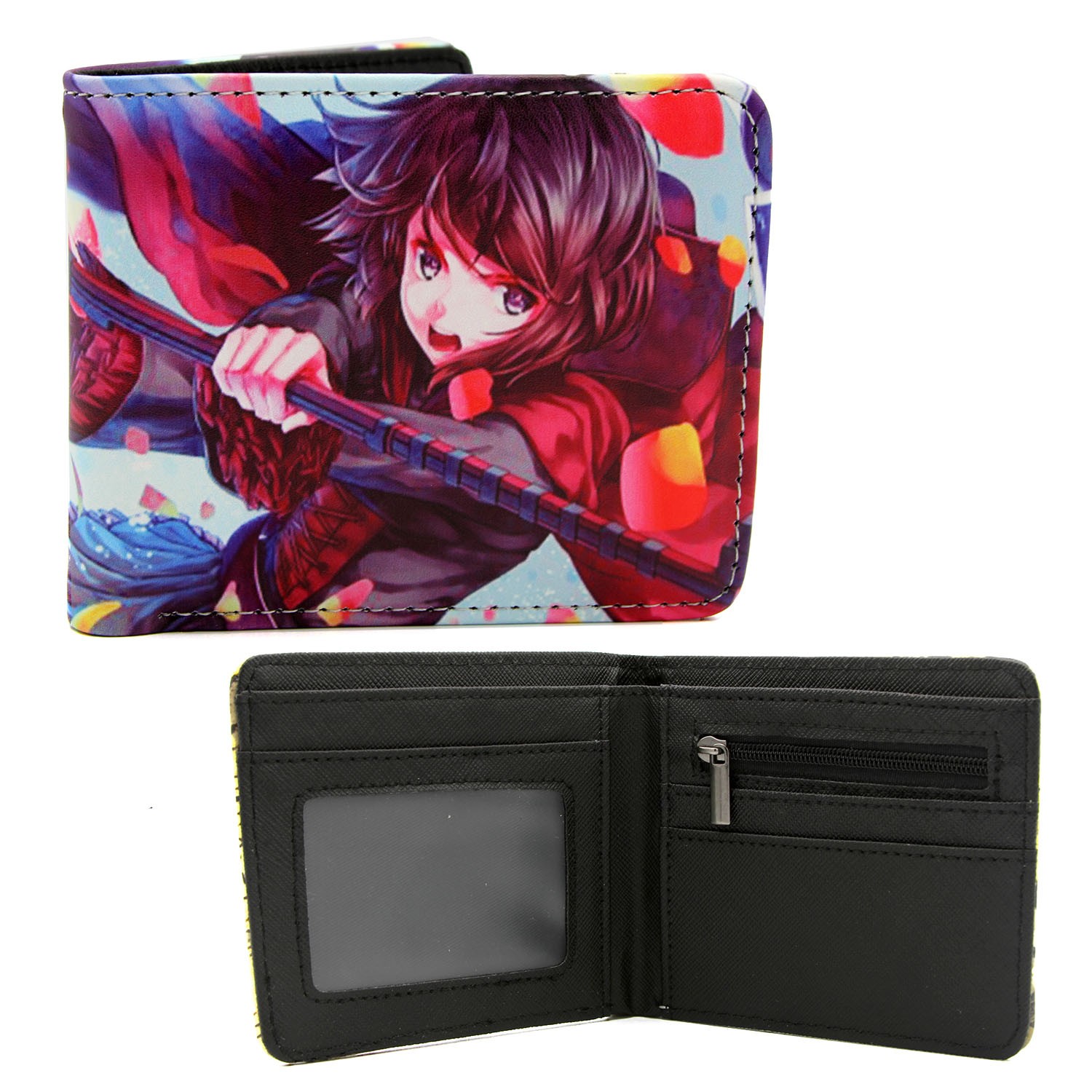 RWBY – Ruby Rose 4.5″ Bi-Fold Wallet NEW Ruby Credit Card Billfold