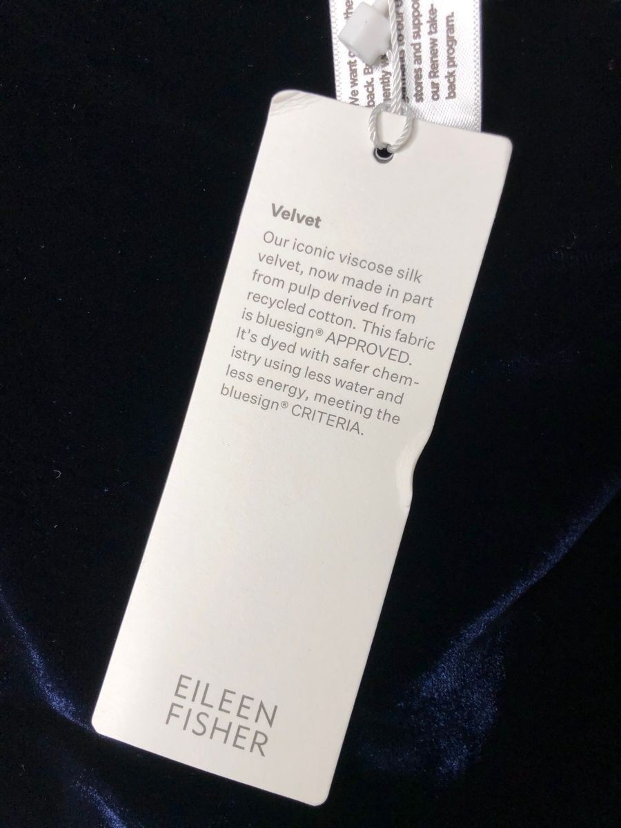 EILEEN FISHER Velvet Poncho Women’s One Size Ink F5VLO-N1579M