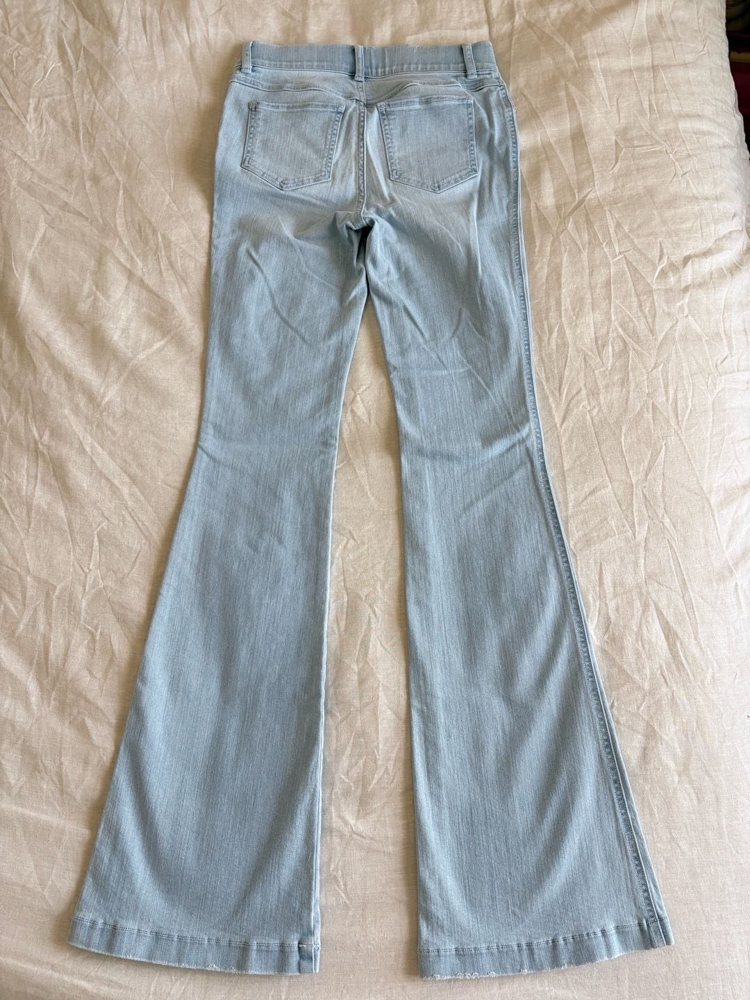 SPANX Women’s Pull-On Flare Jeans, Size XS, Retro It Wash