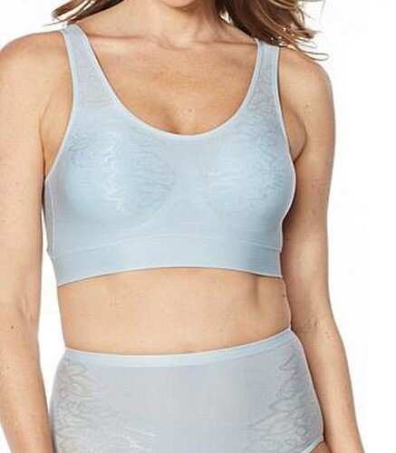 Rhonda Shear Lilac Purple Jacquard Ahh Bra Removable Pads New