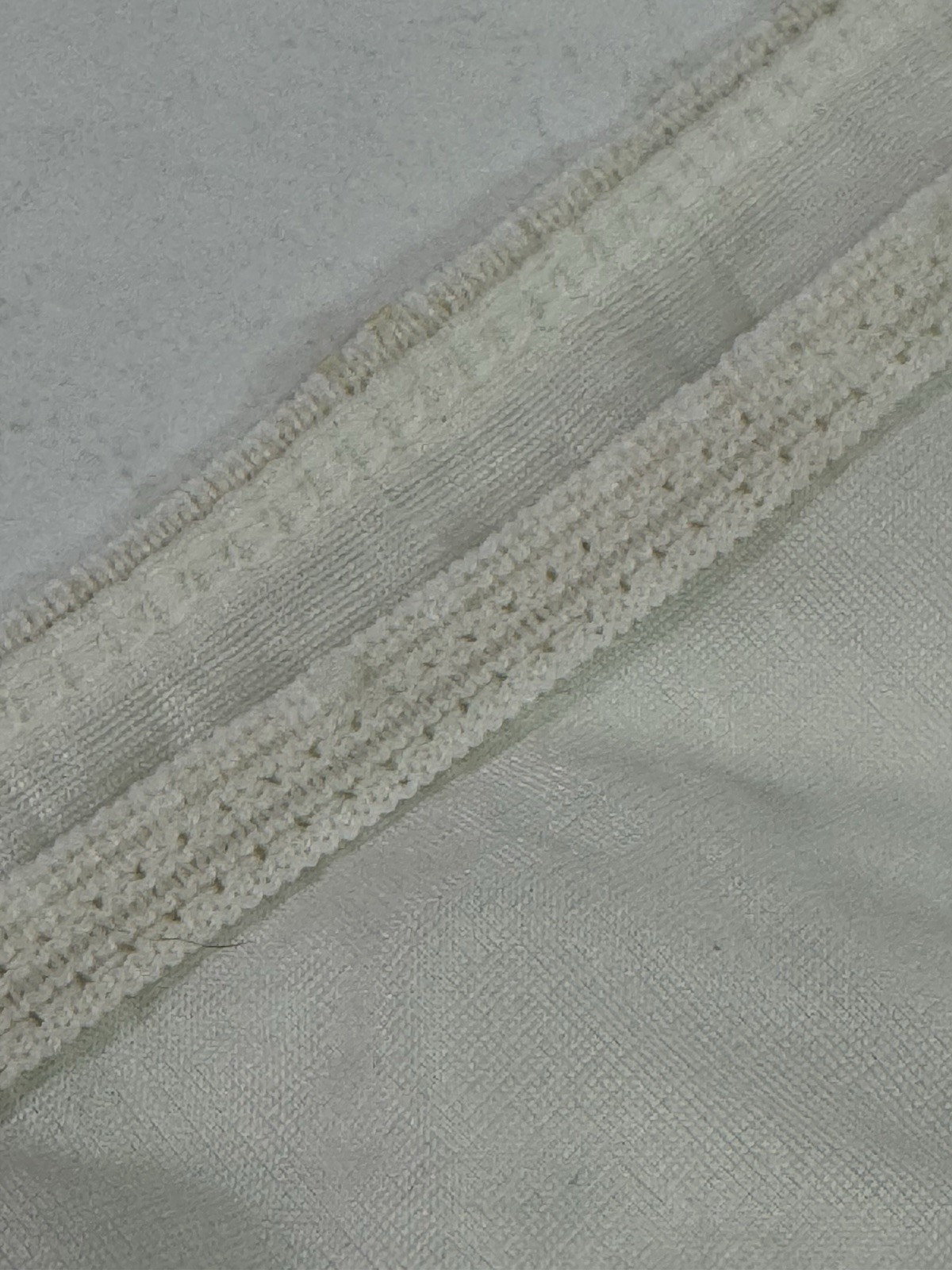 Vintage Carole Nylon Granny Panties Lace Flower Size Unknown White
