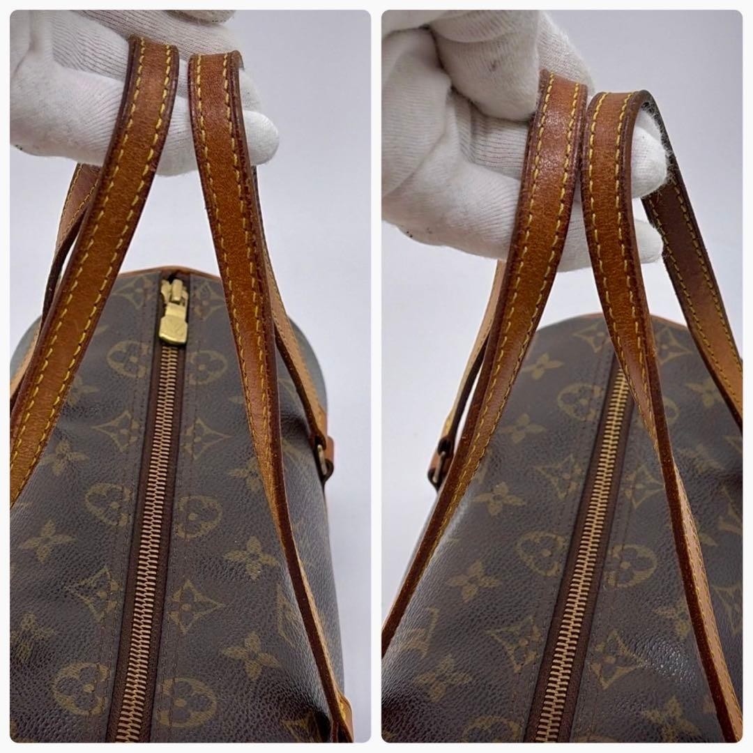 Louis Vuitton Papillon Monogram Natural Leather Handbag