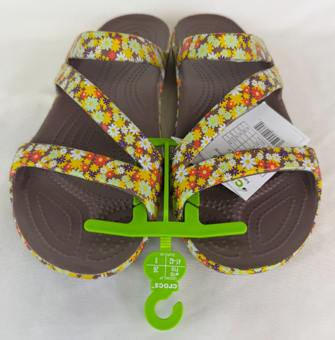 Crocs Kadee II Retro Floral Sandal Slip On 213332-0LF Women’s Size 10