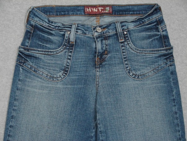 LL21444 AWESOME **HINT** WIDE LEG CAPRI, CROPPED WOMENS JEANS sz7