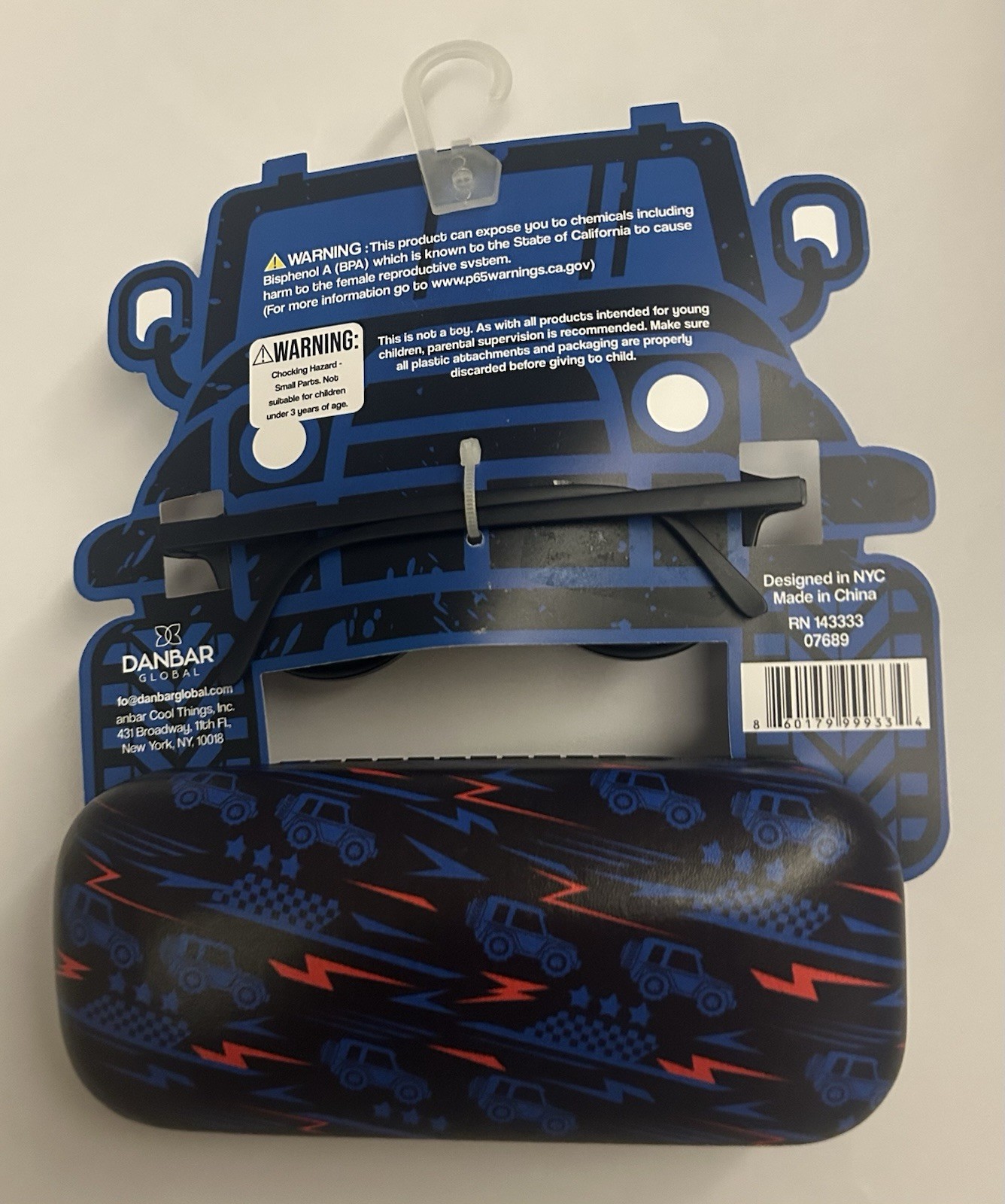 New Blue Danbar Global Sunnis Jeep Case 100% UV Protection CE Cool Things Inc
