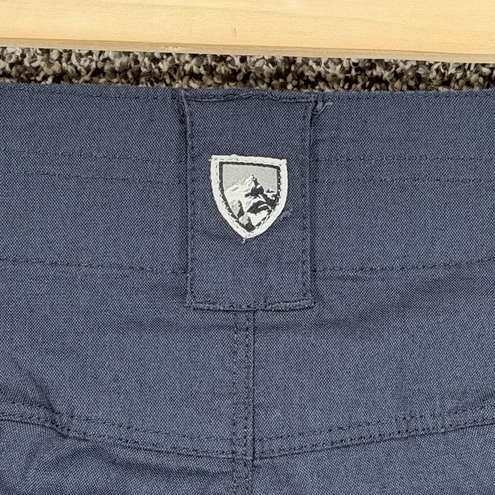 Kuhl Resistor Lite Chino Shorts Mens 42×7 Blue Performance Hiking Outdoor Cargo