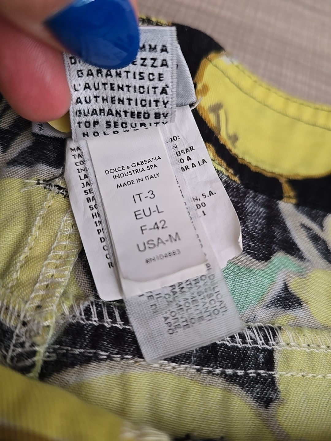 Dolce & Gabbana Beachwear Lemon Print Mini Skirt Size M Made In Italy Authentic