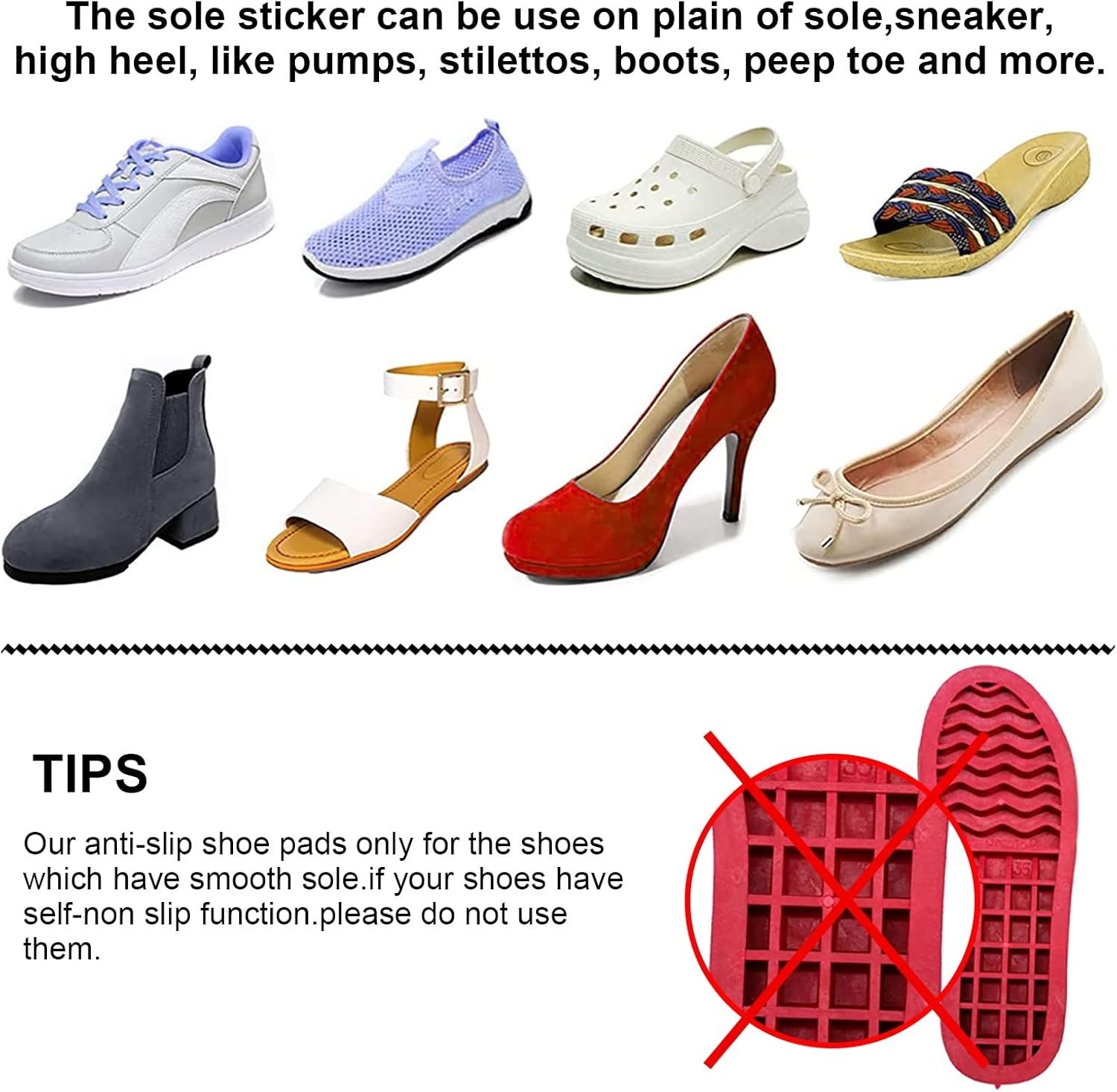 Shoe Sole Protectors Clear Self-Adhesive Cover for Sneakers High Heels 4 Pcs