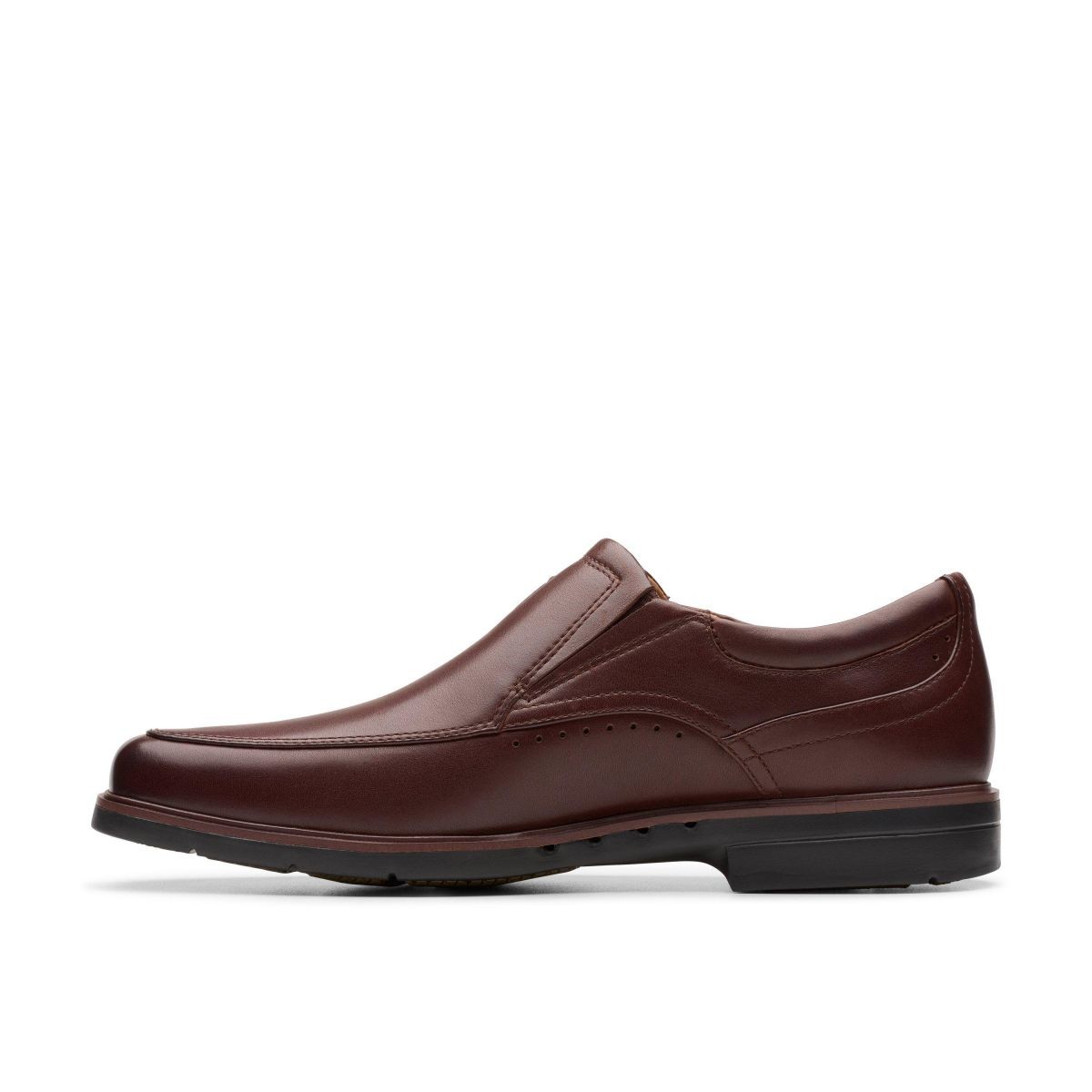 Clarks Men’s Un Kendric Go Slip-On Mahogany Leather – 26179990, Mahogany