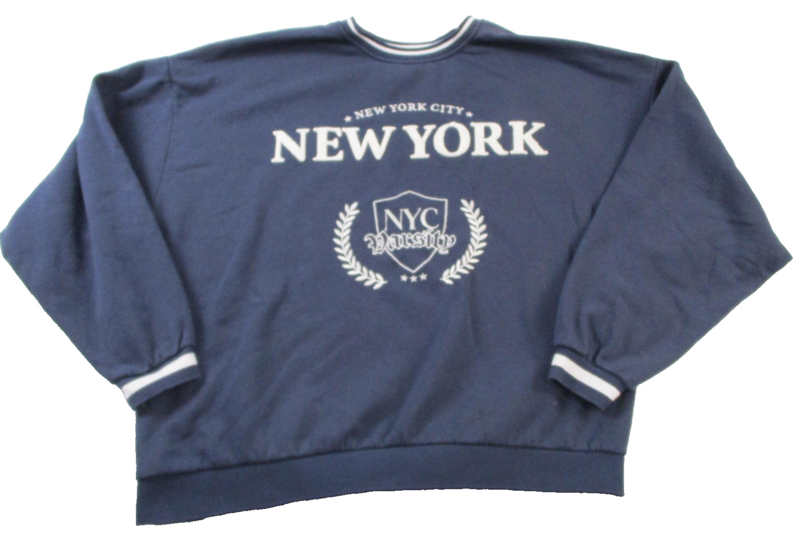 Aeropostale Sweatshirt Mens XL Blue Pullover Fleece Crewneck New York Varsity