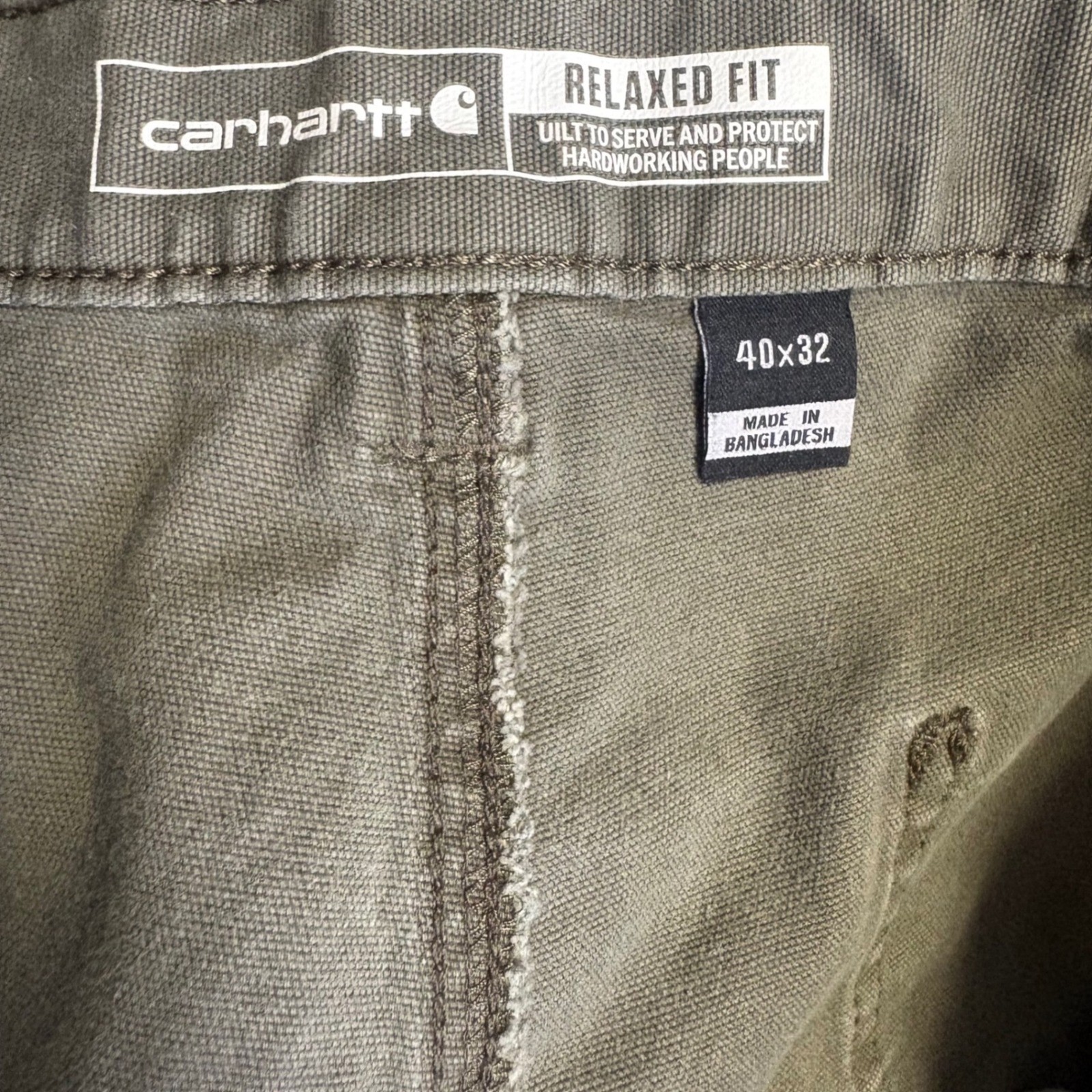 Carhartt 102802-217 Relaxed Fit Double Knee Work Pants Tarmac 40×32 Mens