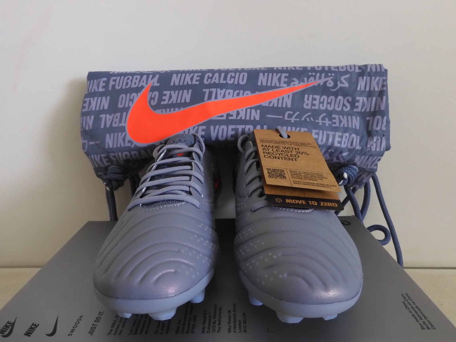 Nike Tiempo Legend 10 Elite Fg Blue Eclipse-Black Mens Sz 6 [DV4328-402]