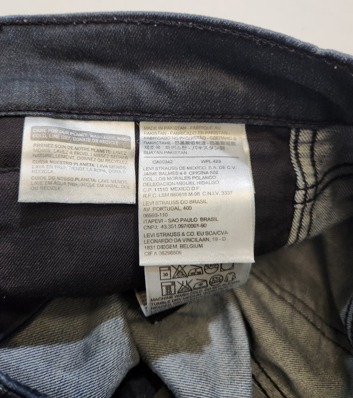 Levi Strauss & Co 511 Black Tag Dark Blue Jeans W29 x L32