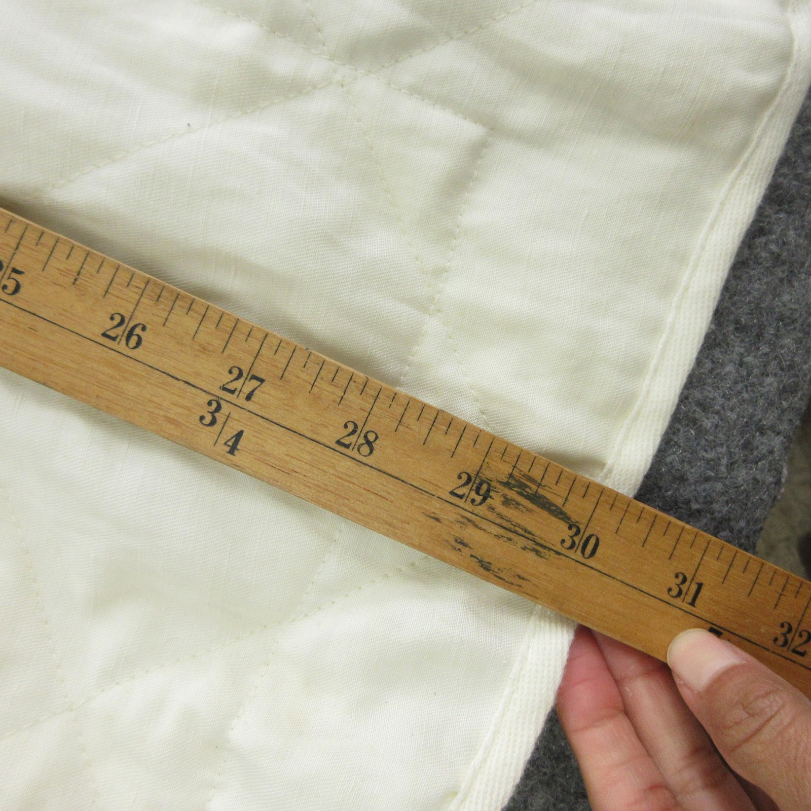 Marine Layer Coat Womens XS White Quilted Belted Collarless Lined Button Front