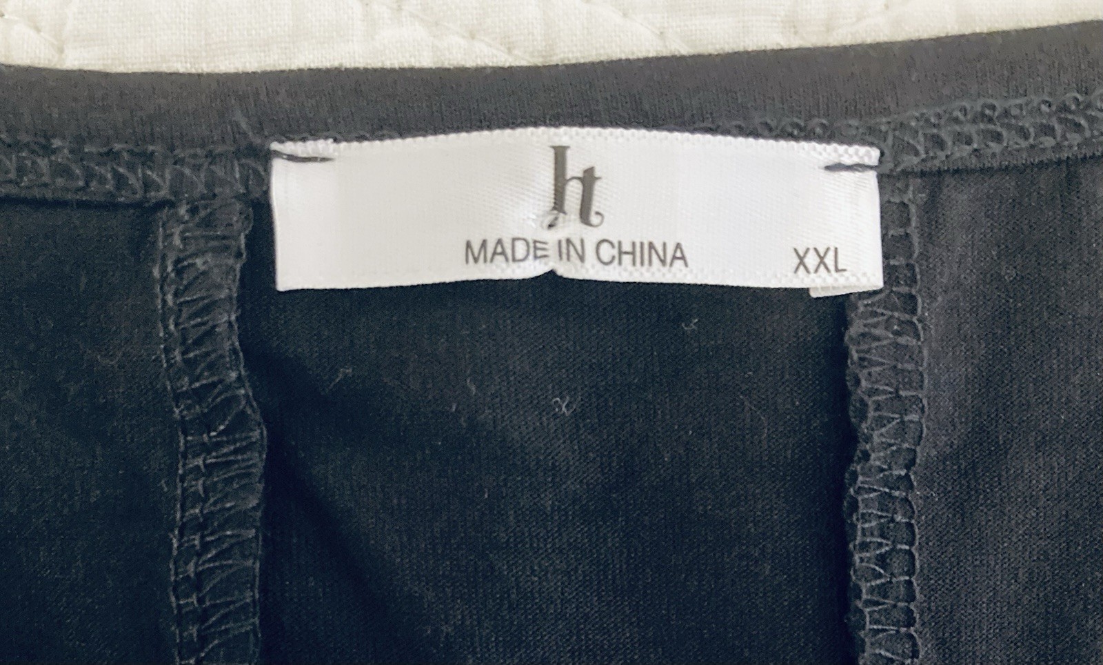 XXL long black dress, pockets, 95% Rayon, 5% Spandex, 3/4 sleeves