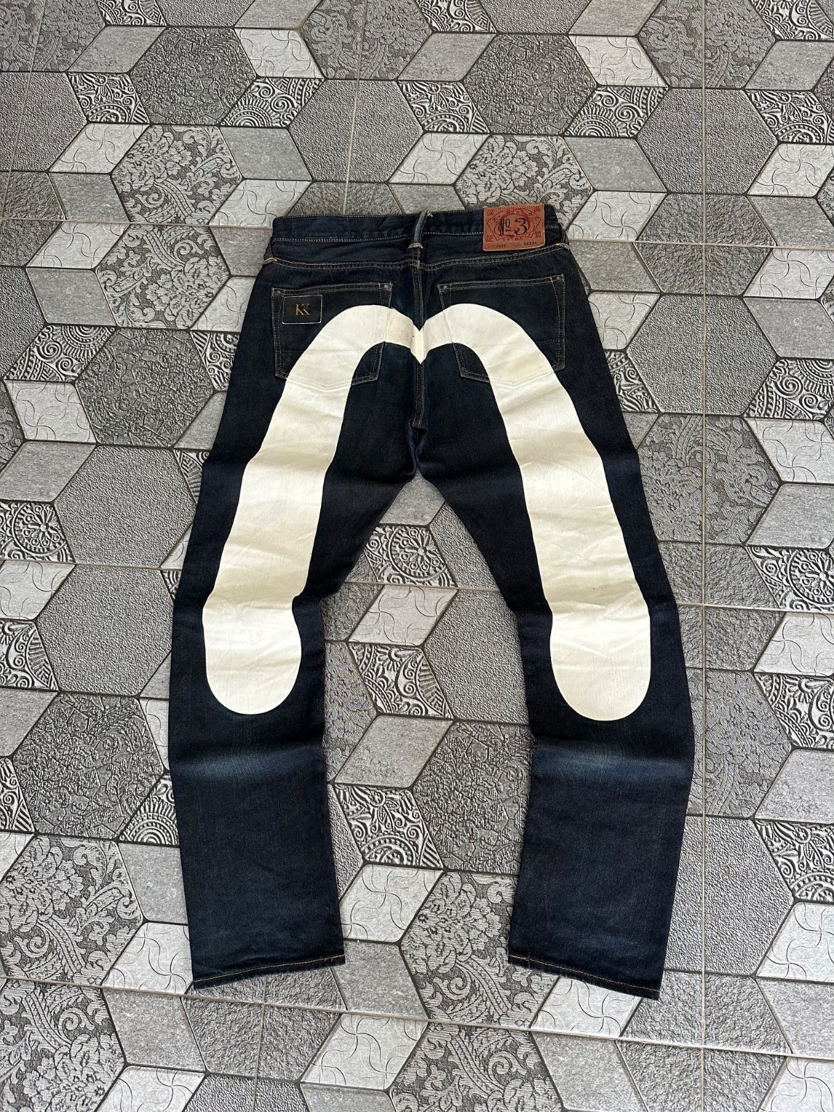 EVISU NO 3 LOT 2017 WHITE DAICOCK SELVEDGE DENIM