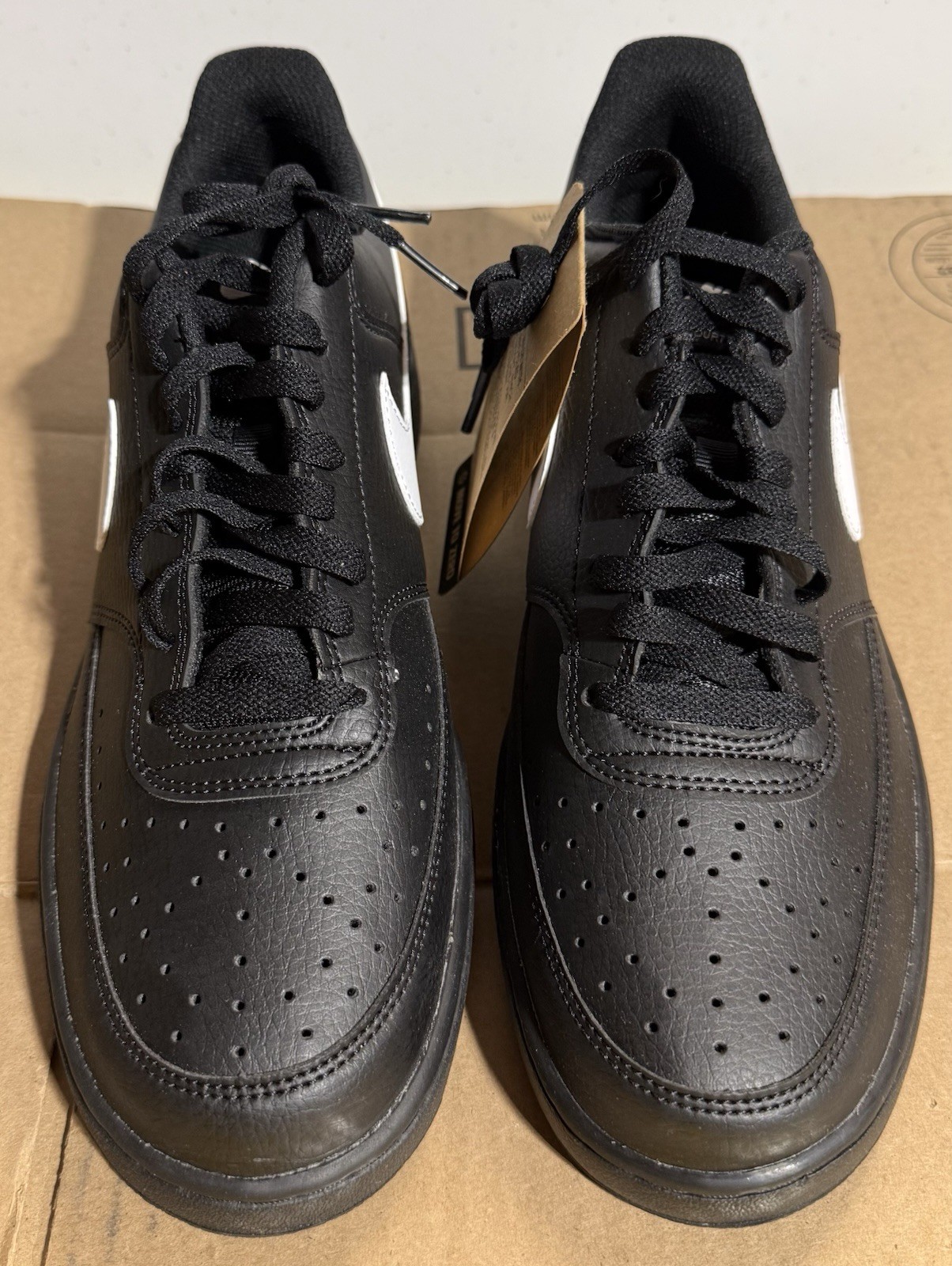 Nike Court Vision Low Black/White Men’s Low Top Leather Sneakers FZ0630-010